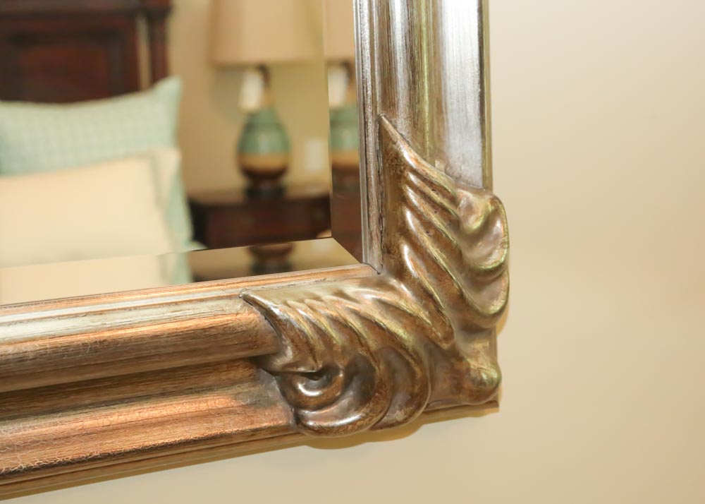 Silver Tone Wall Mirror