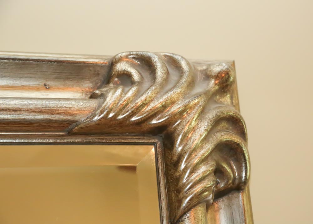 Silver Tone Wall Mirror