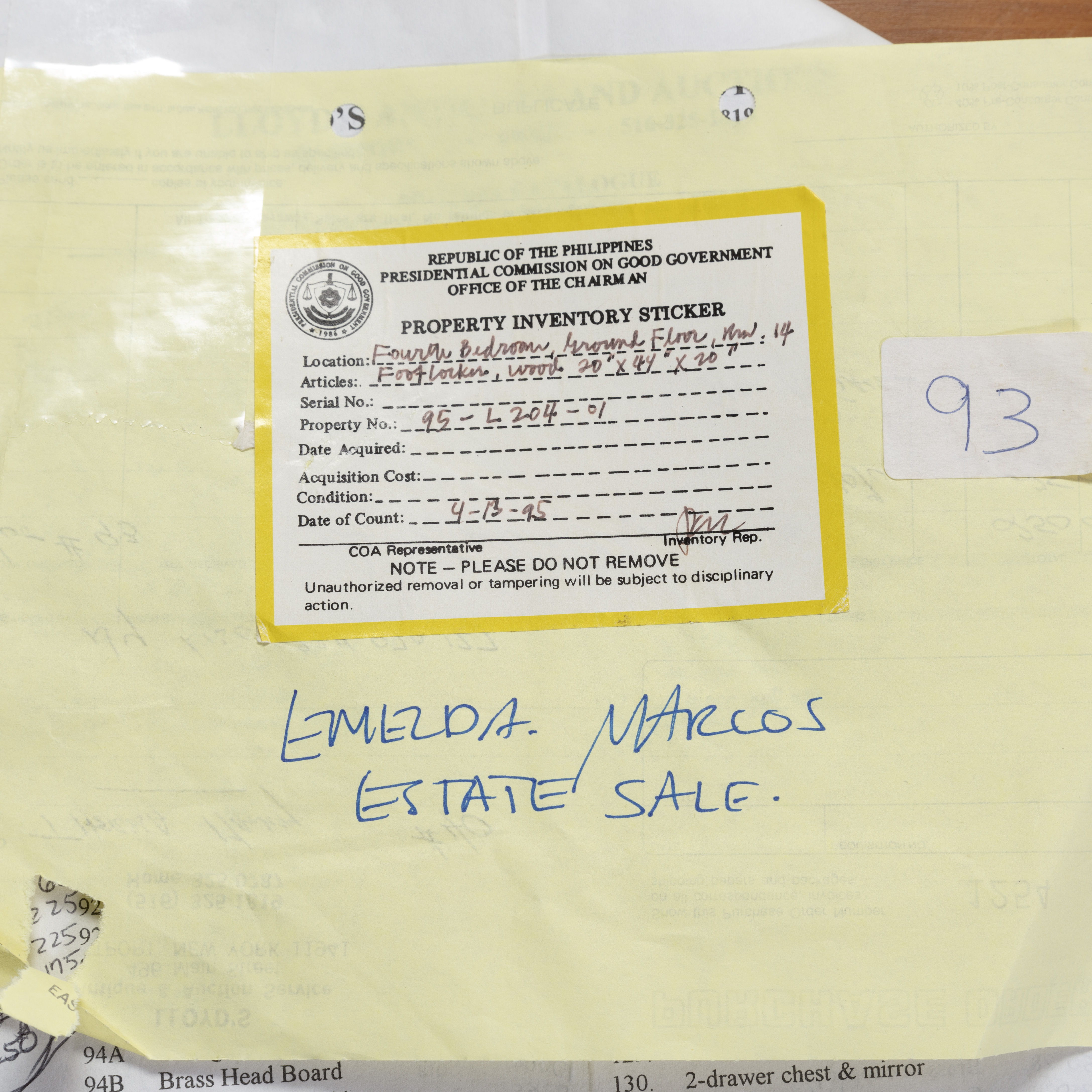 Pine Blanket Chest From the Imelda Marcos Estate