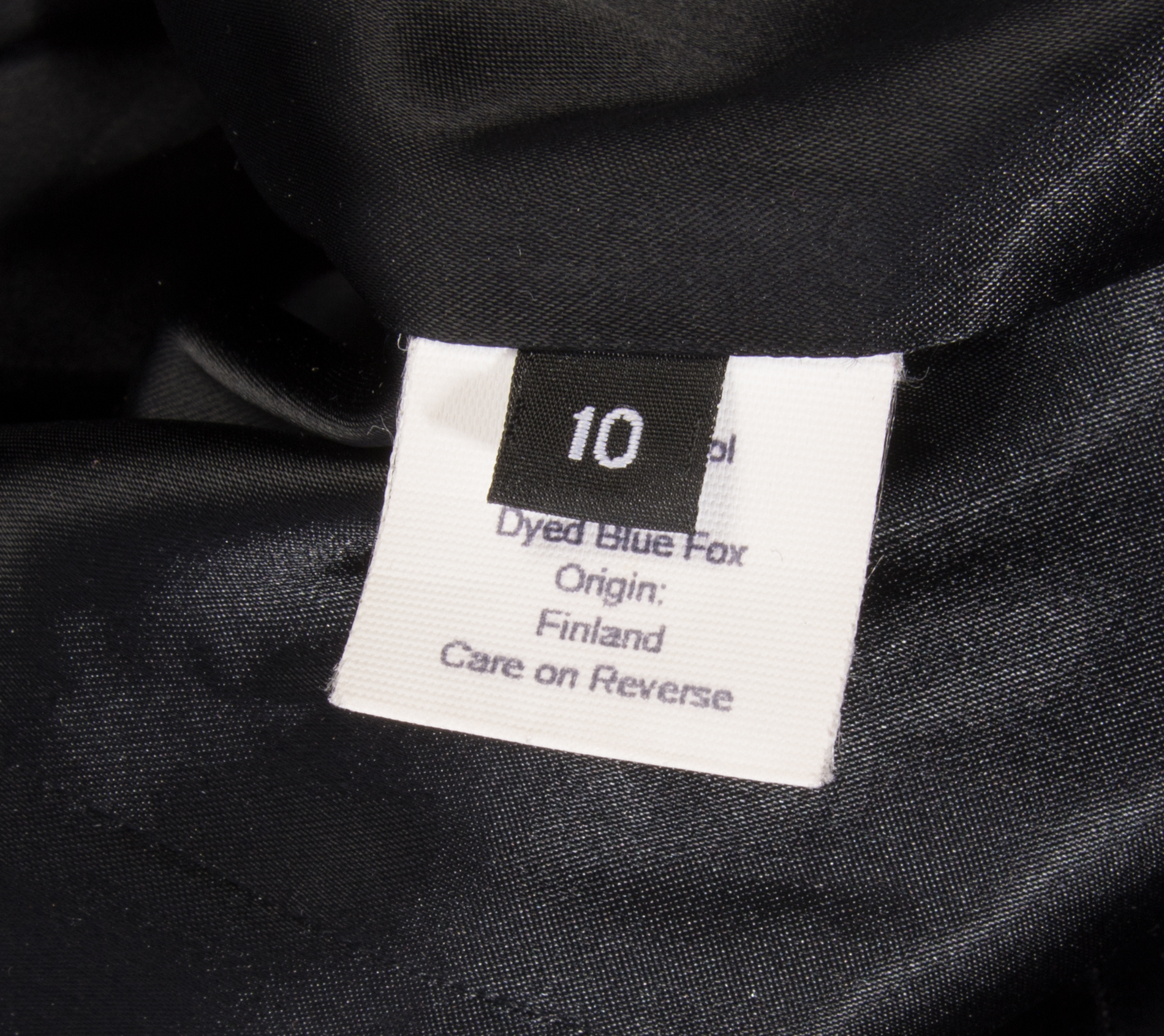 Dale Dressin Floor Length Wool Coat with Dyed Blue Fox Fur Hood