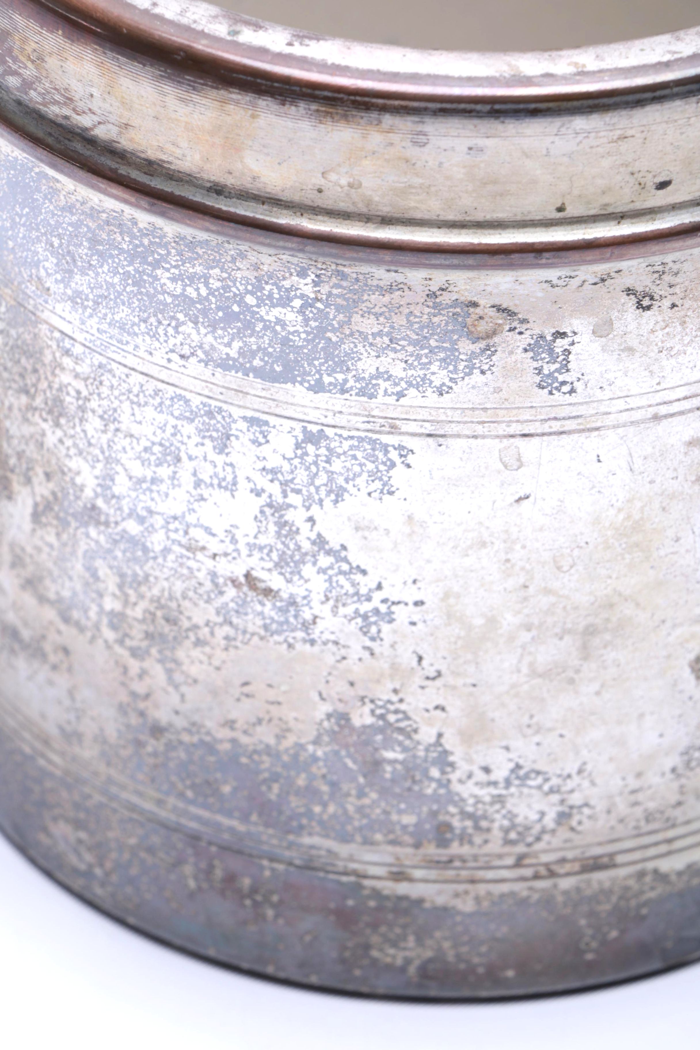 National Silver Co. Silver Plate Pottery Canister