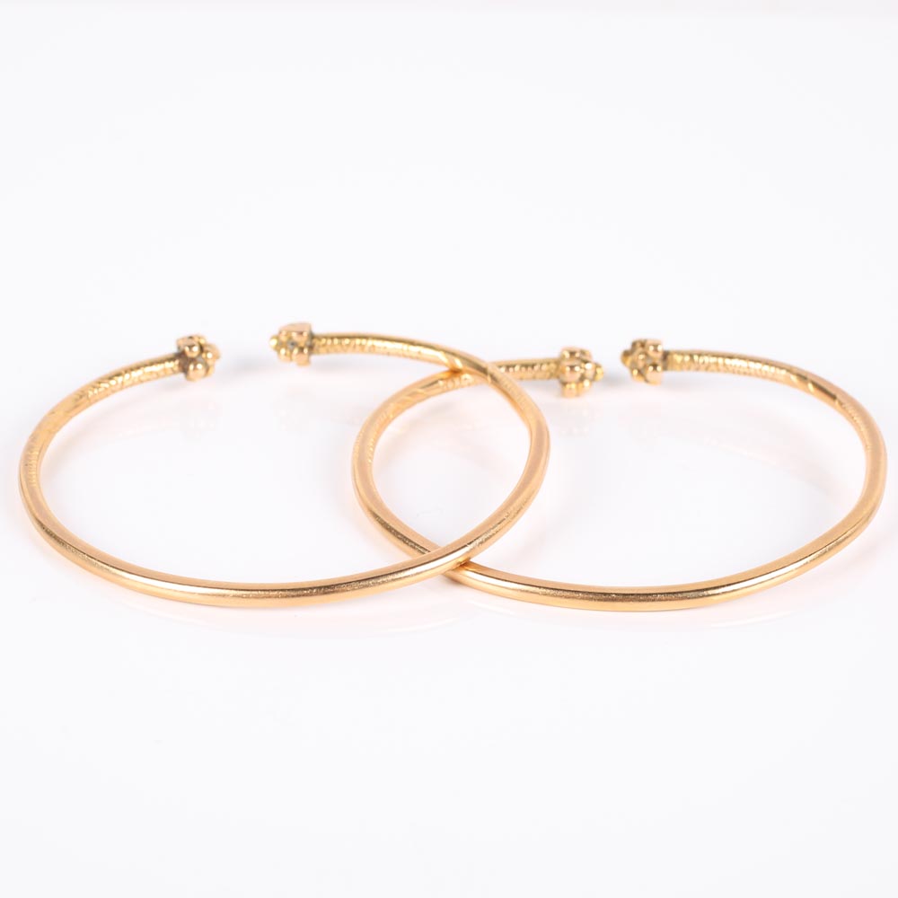 14K Yellow Gold Bangle Bracelets