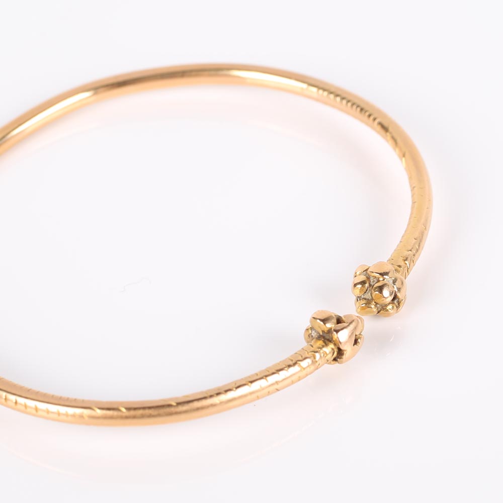 14K Yellow Gold Bangle Bracelets