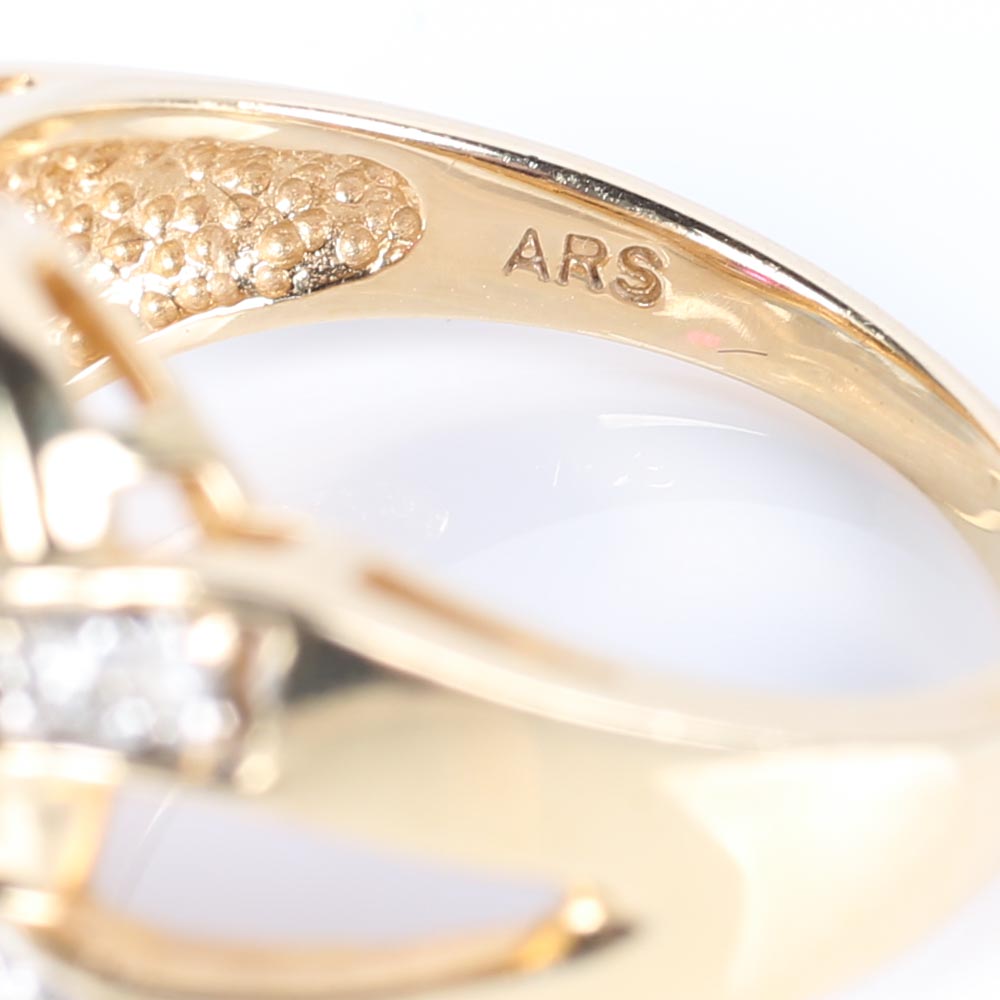 14K Yellow Gold 1.55 Carat Ruby and Diamond Ring