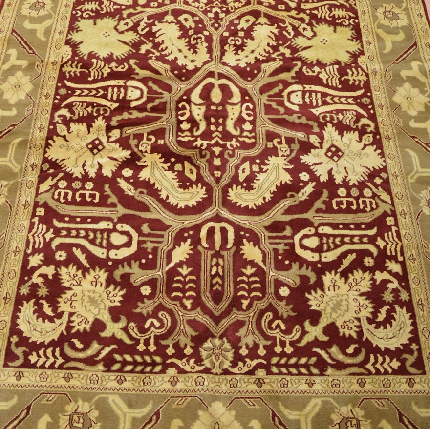 Hand Knotted Mahal Area Rug