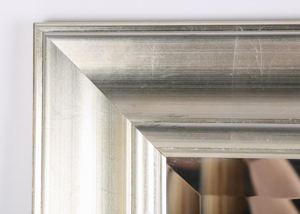 Silver Tone Wall Mirror