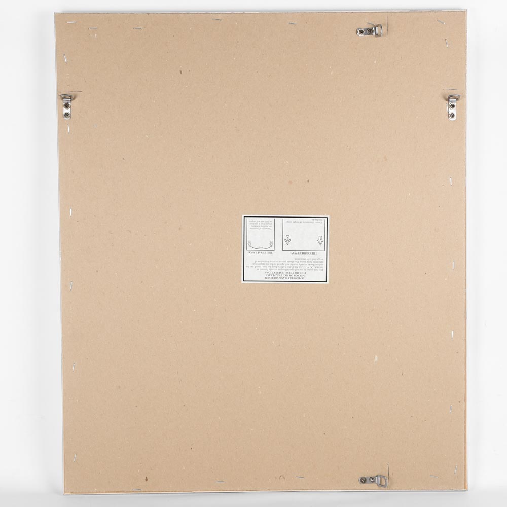 Silver Tone Wall Mirror