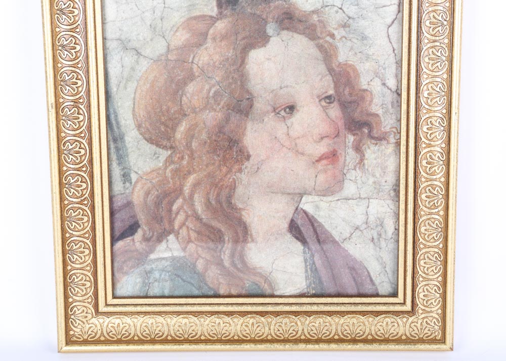 After Sandro Botticelli Framed Offset Lithographs