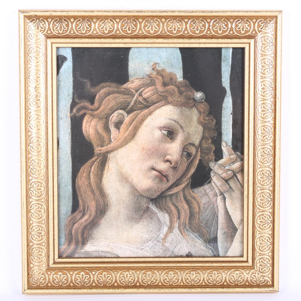 After Sandro Botticelli Framed Offset Lithographs