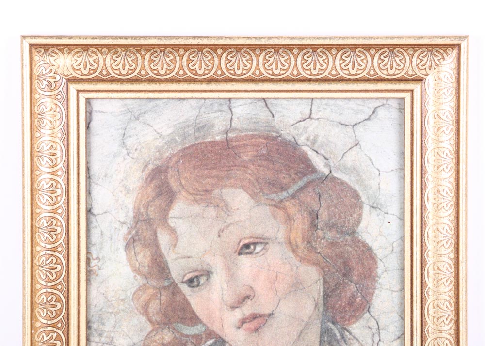 After Sandro Botticelli Framed Offset Lithographs