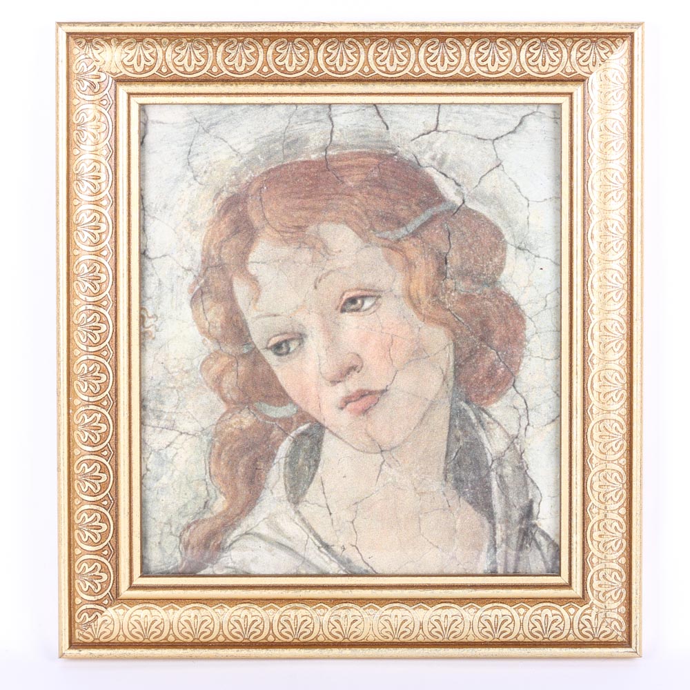 After Sandro Botticelli Framed Offset Lithographs