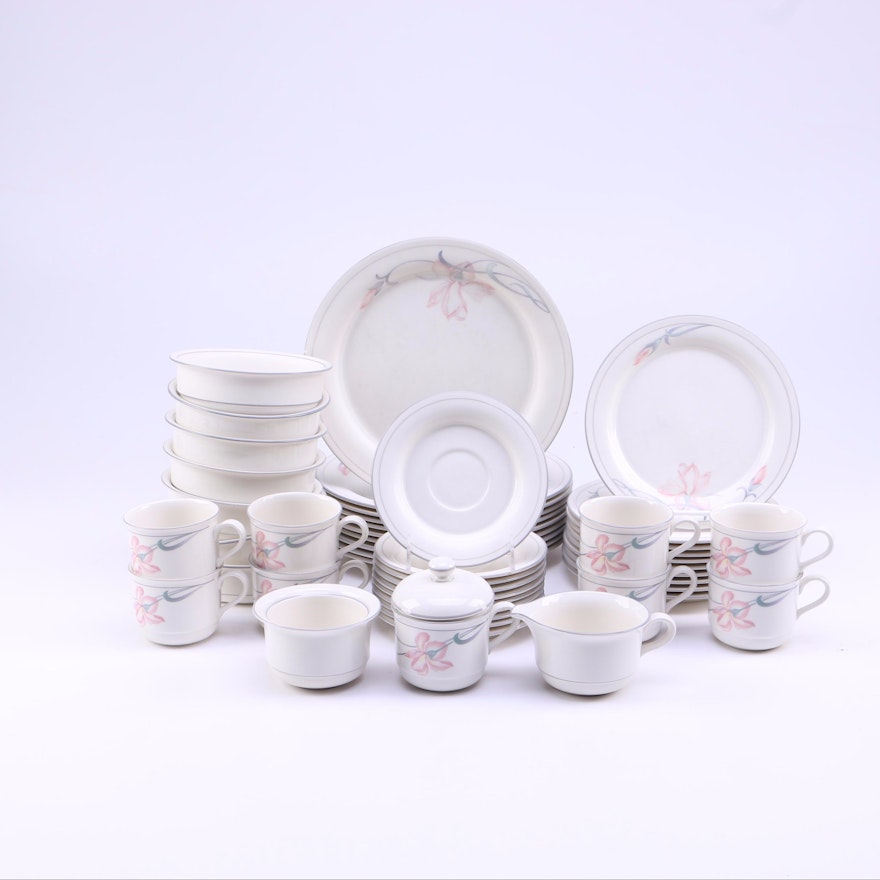 Lenox Chinastone "Iris on Grey" Tableware