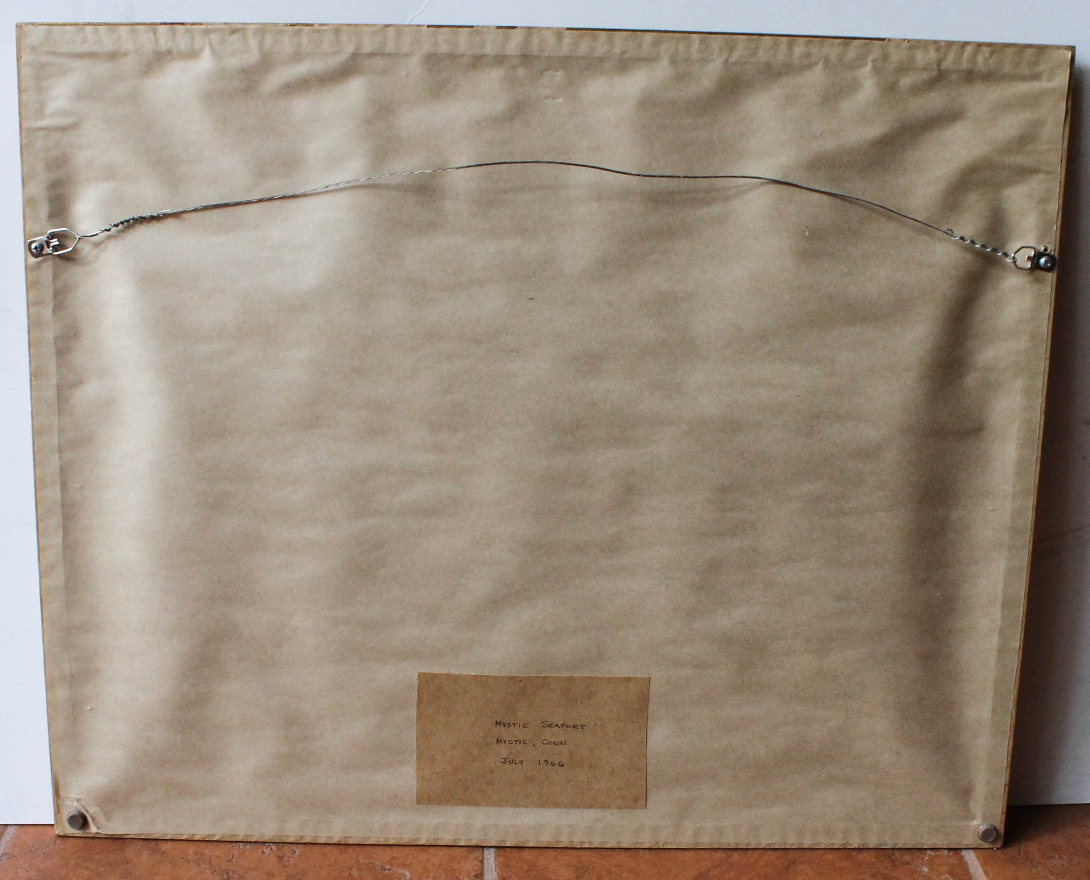 Paul N. Norton Print of "Seaport Street, Mystic Conn."