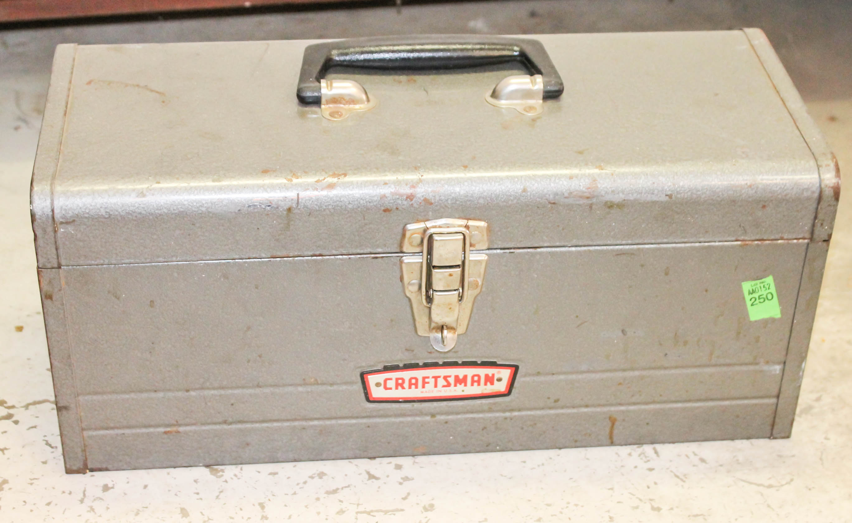 Assortment of Metal Toolboxes and Hand Tools