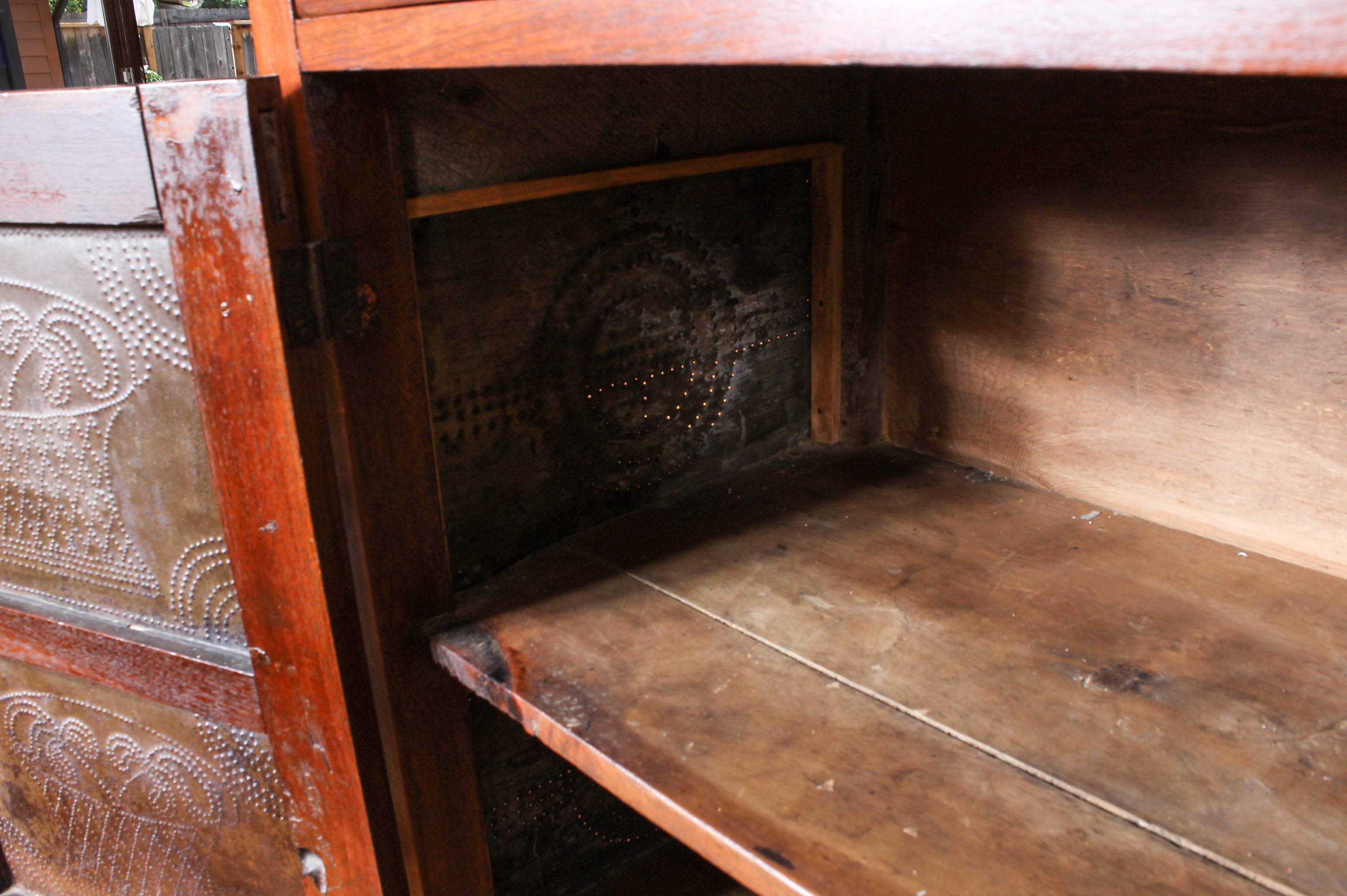 Mid 19th Century Twelve-Tin Pie Safe