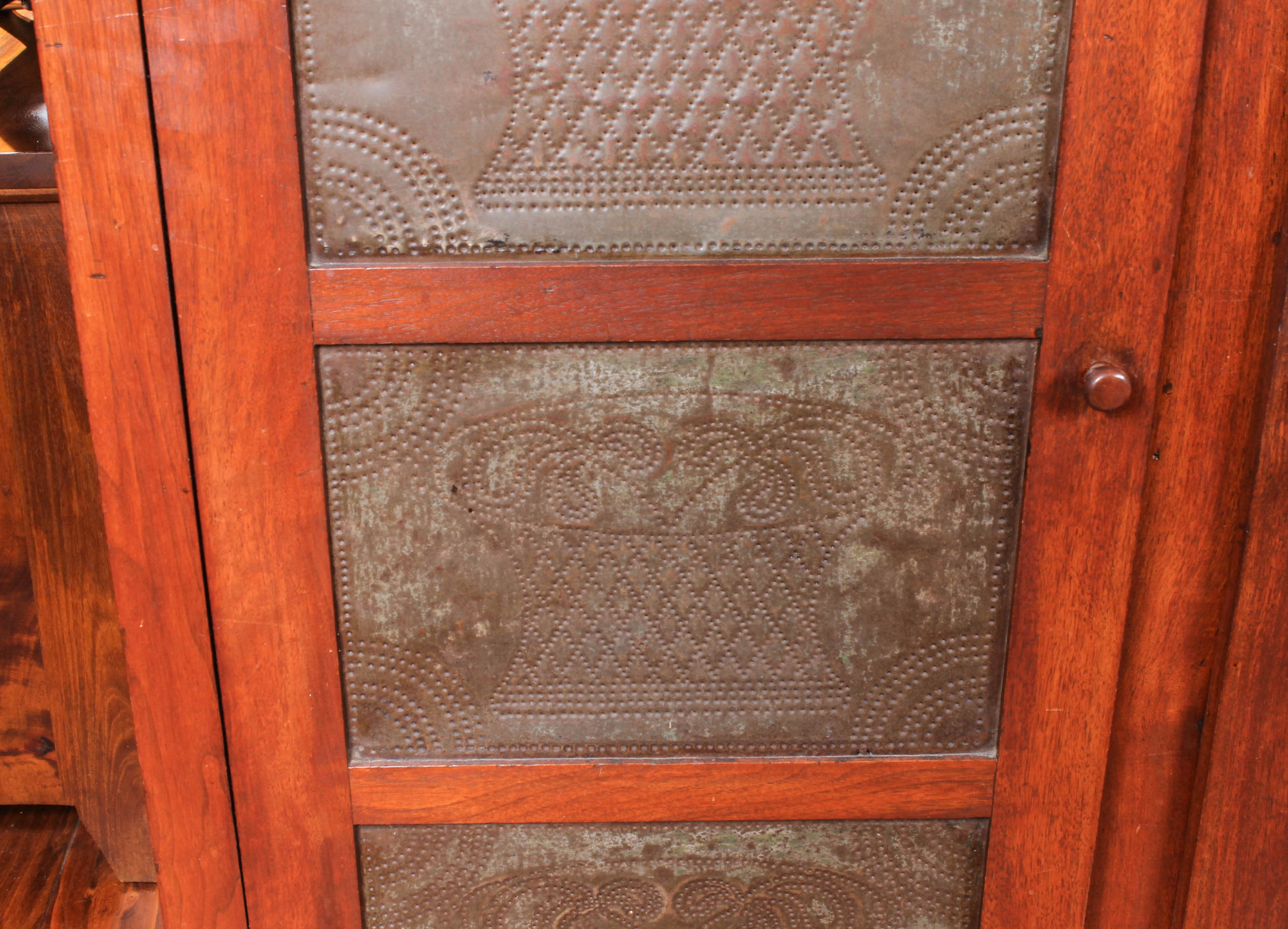 Mid 19th Century Twelve-Tin Pie Safe