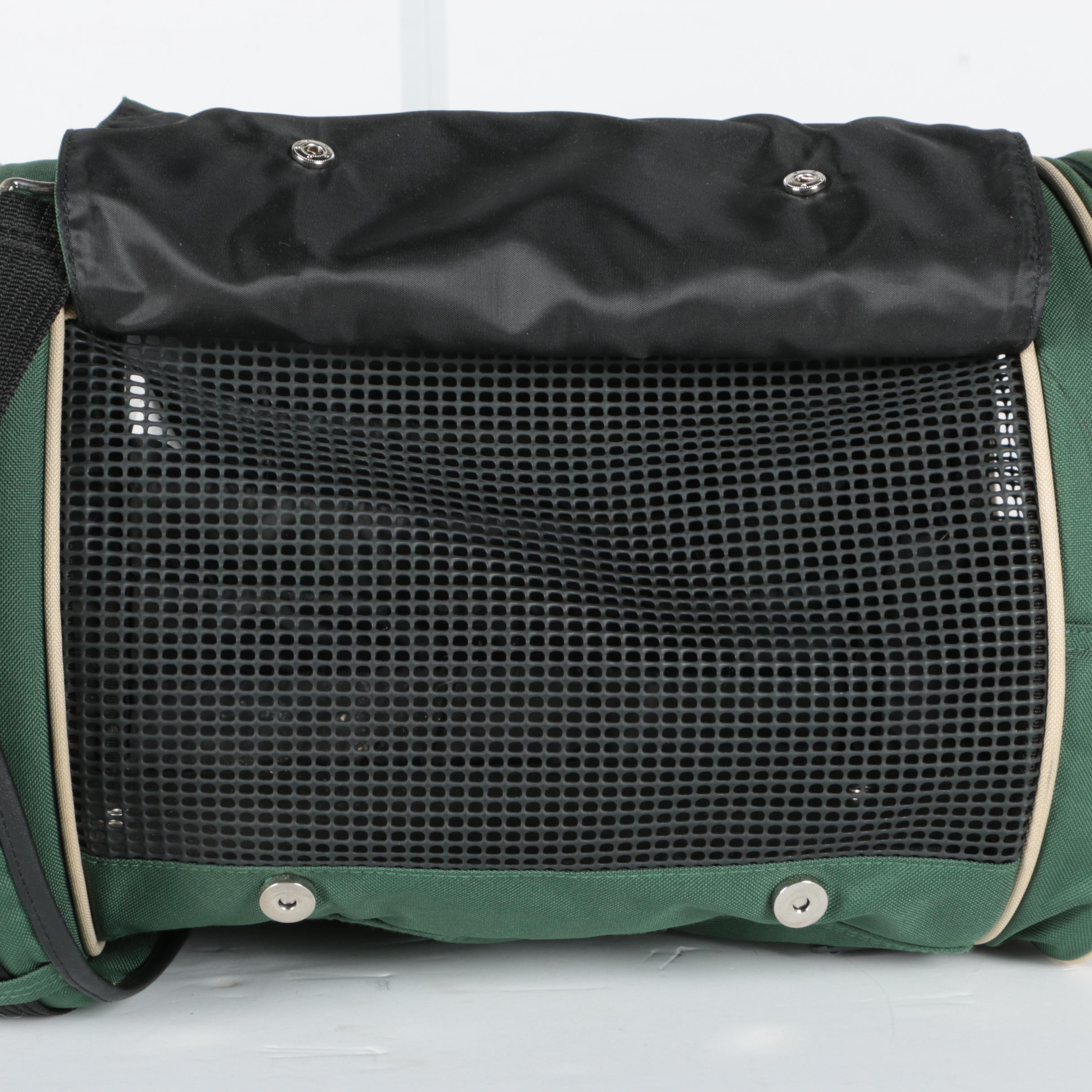 Wooden Pet House and Small Carrier