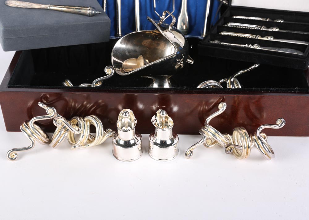 Silver Plate Tableware and Décor Featuring Towle