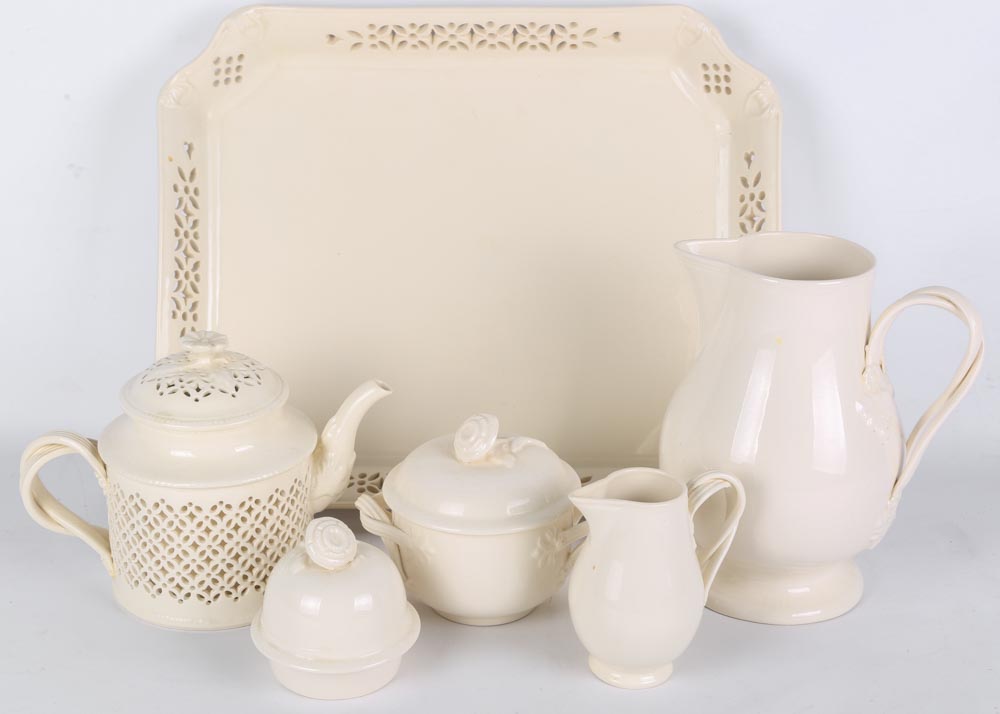 Leedsware England Tea Set