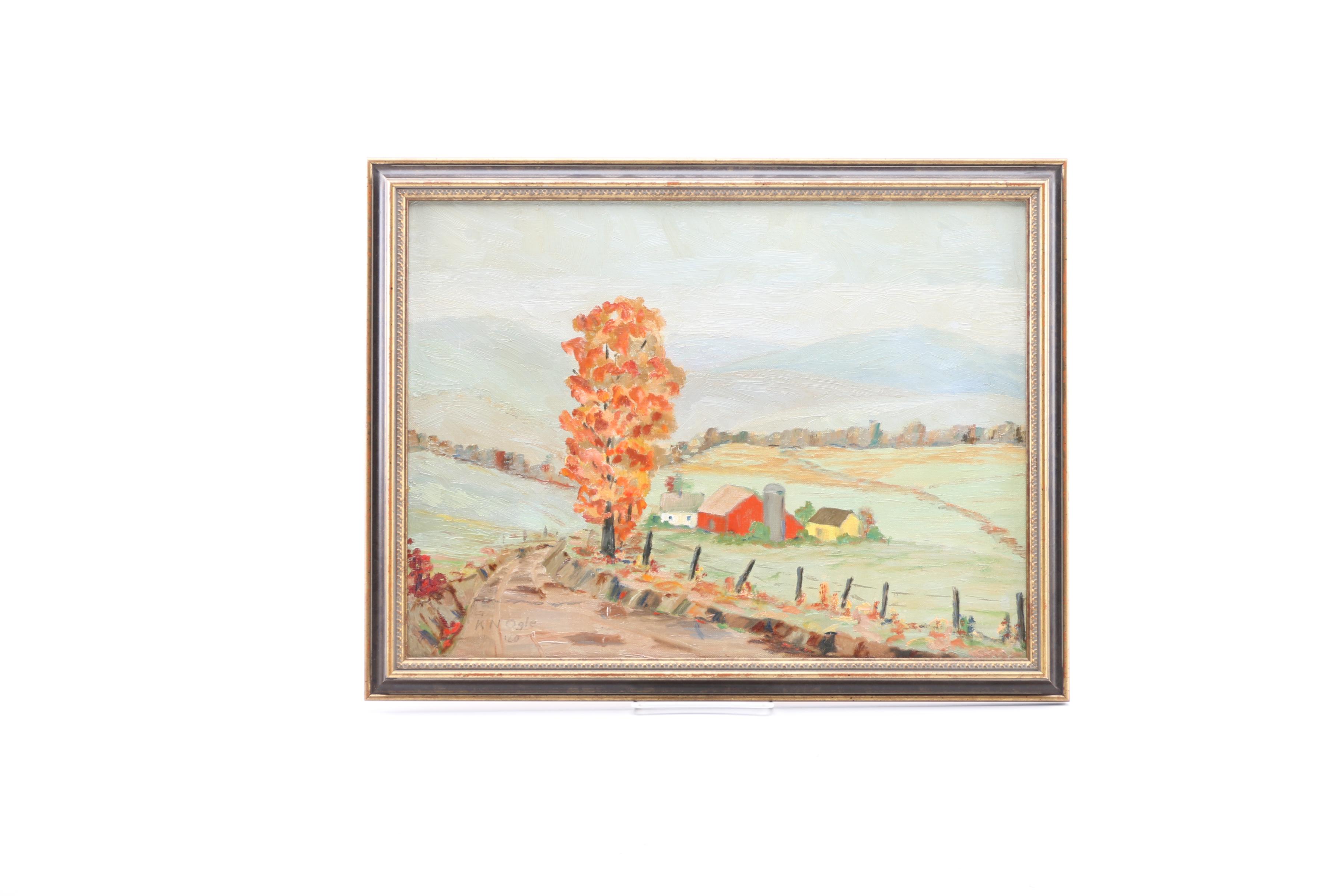 Three Vintage Landscape Oil Paintings