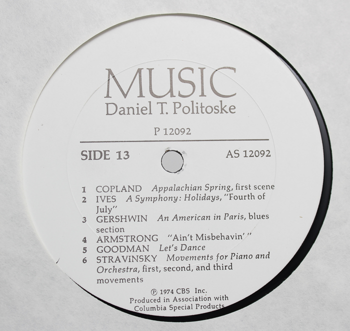 Instrumental, Musical Theater and Classical Theme Records