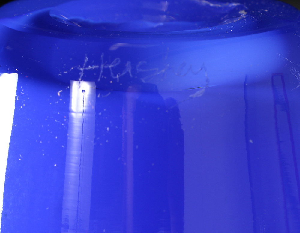 David Hershey Art Glass Handkerchief Vases