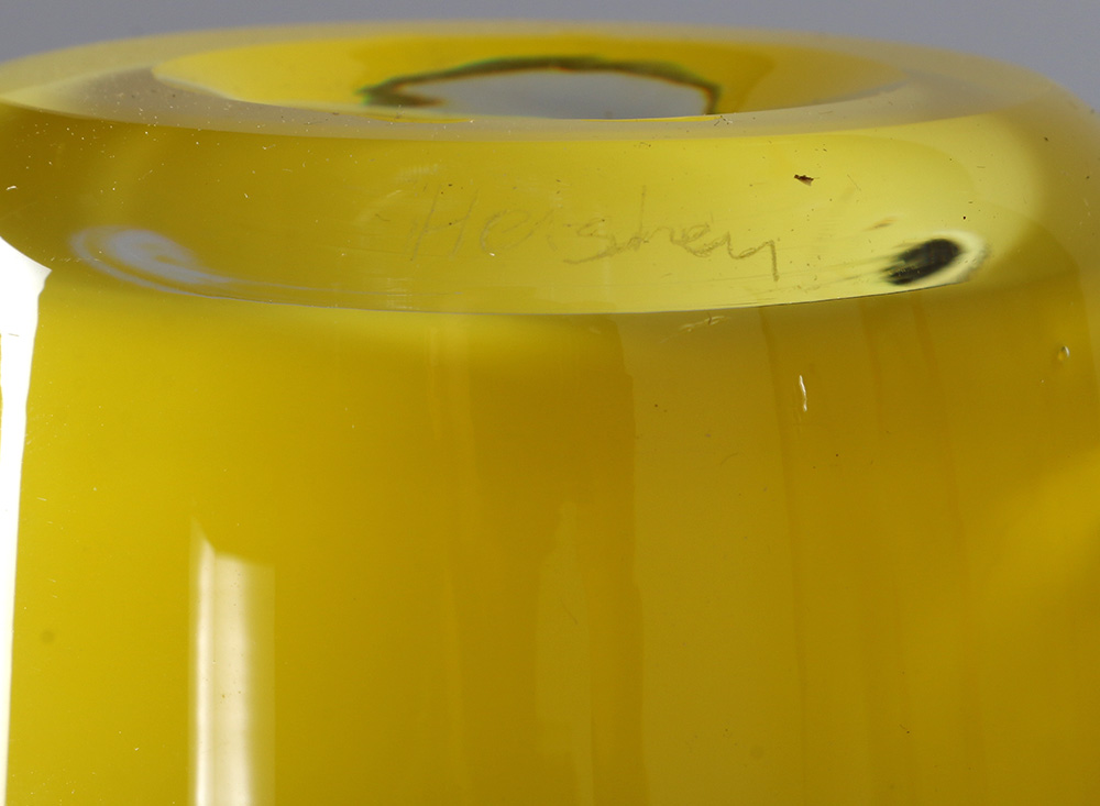 David Hershey Art Glass Handkerchief Vases