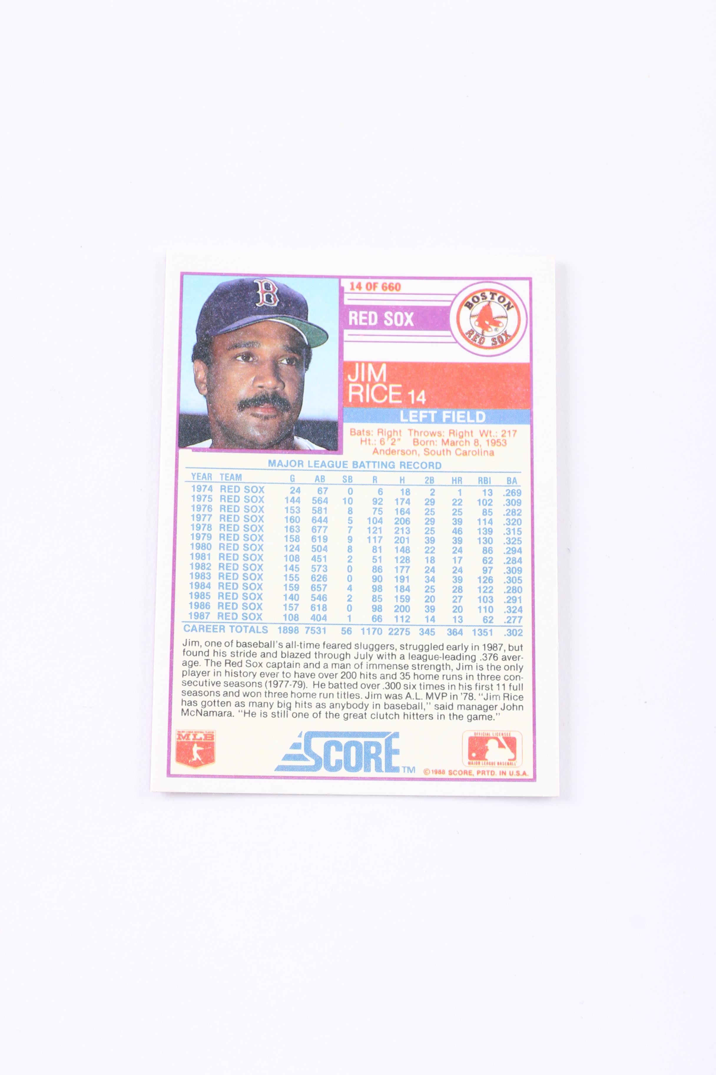 1988 Score Baseball Card Complete Set