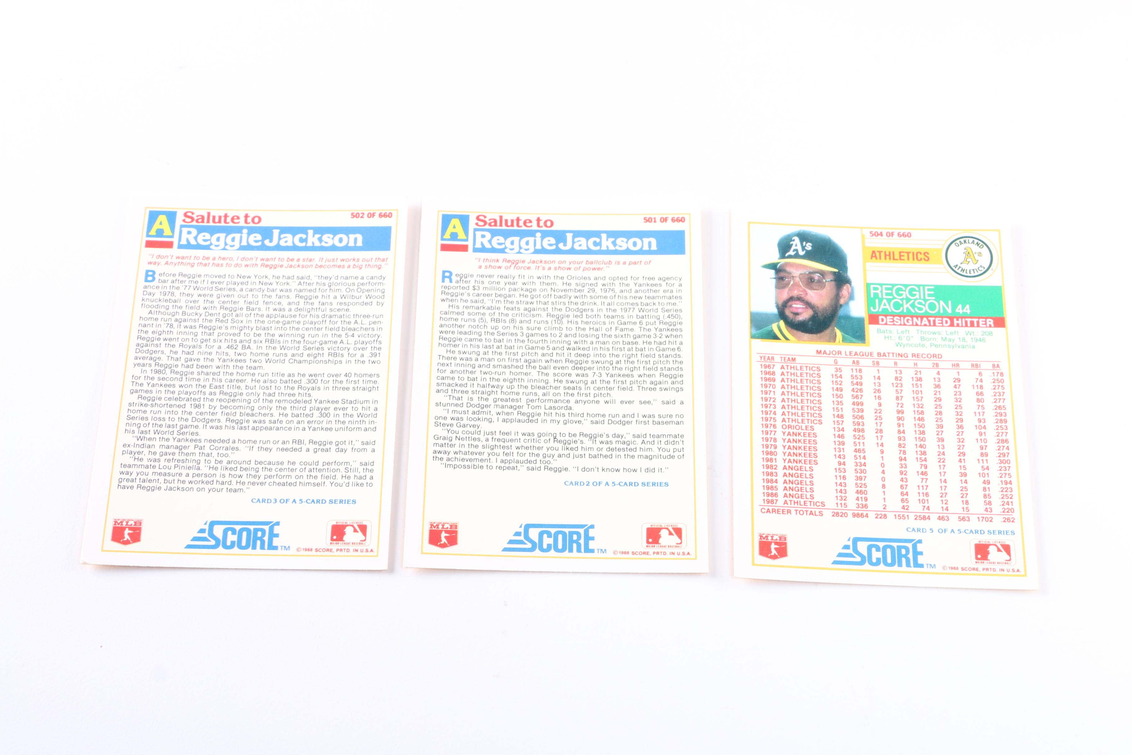 1988 Score Baseball Card Complete Set