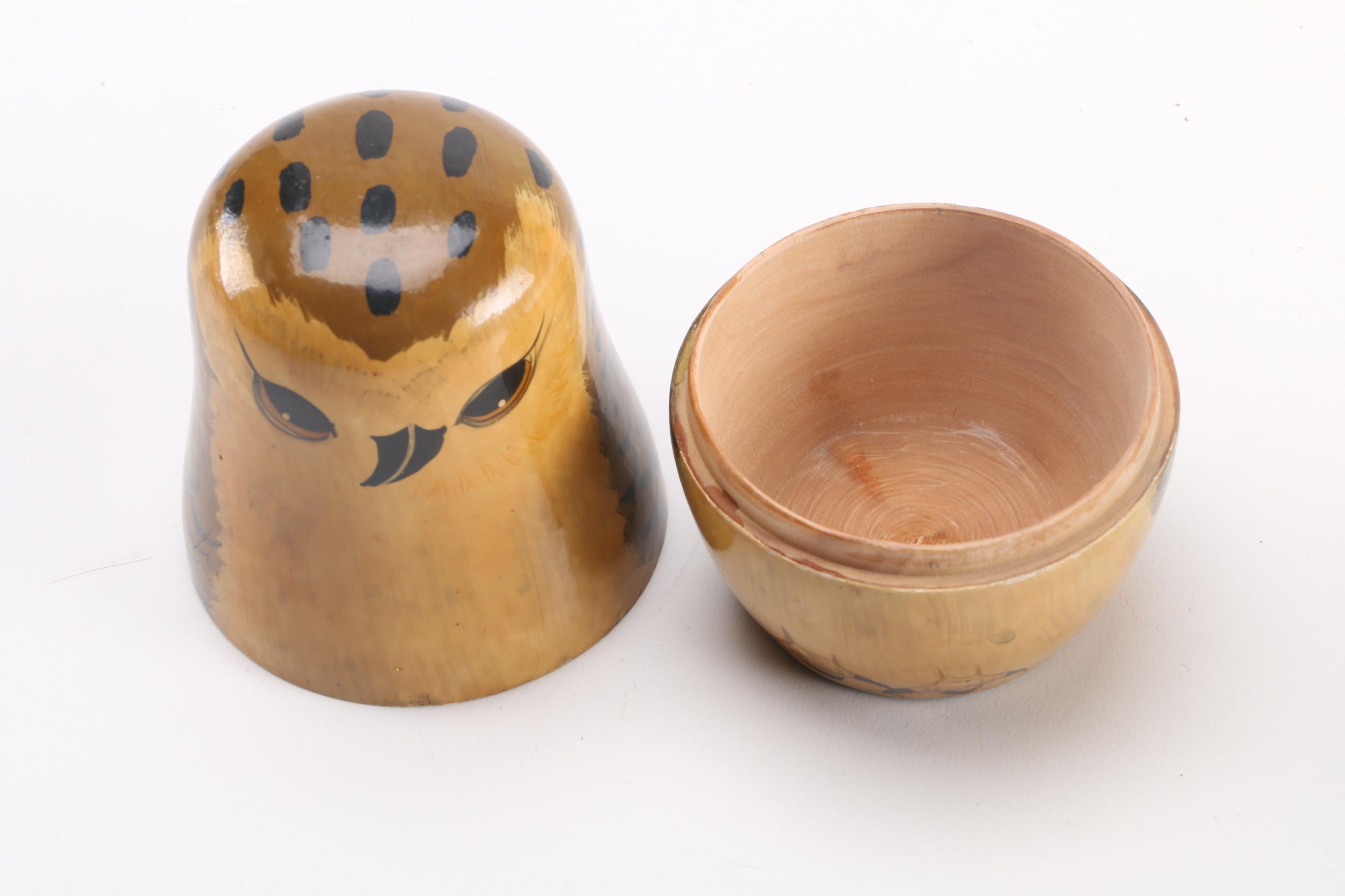 Owl Matryoshka Nesting Dolls