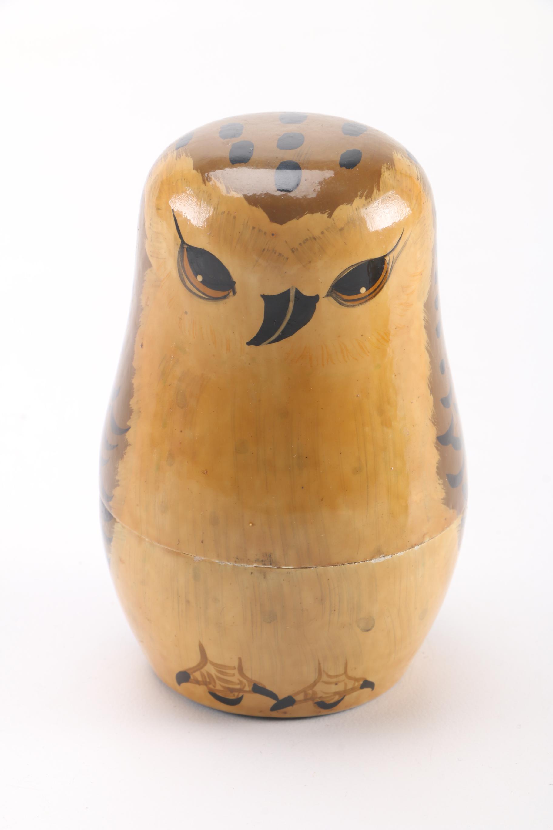 Owl Matryoshka Nesting Dolls