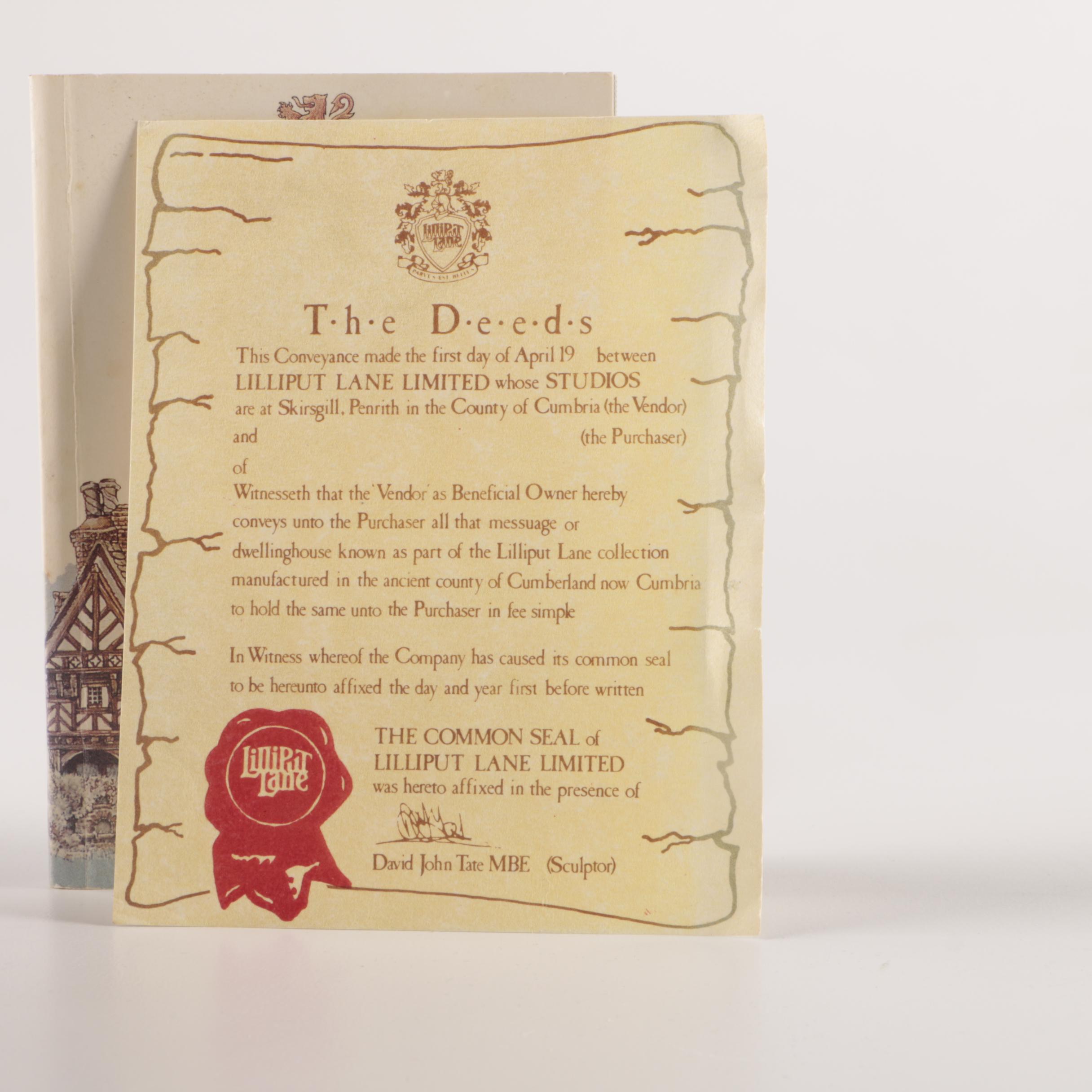 Vintage Miniature Cottages Including Lilliput Lane, John Hine and Disney for Goebel