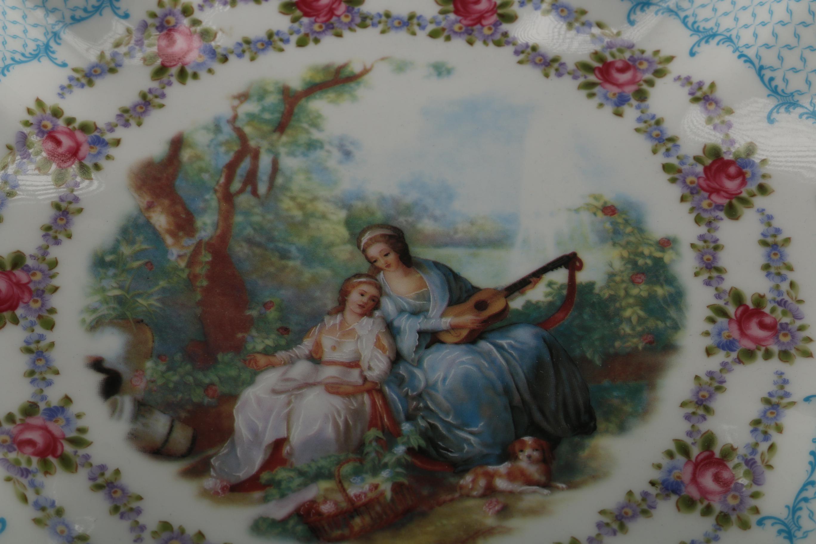 Limoges Porcelain Pedestal Bowl