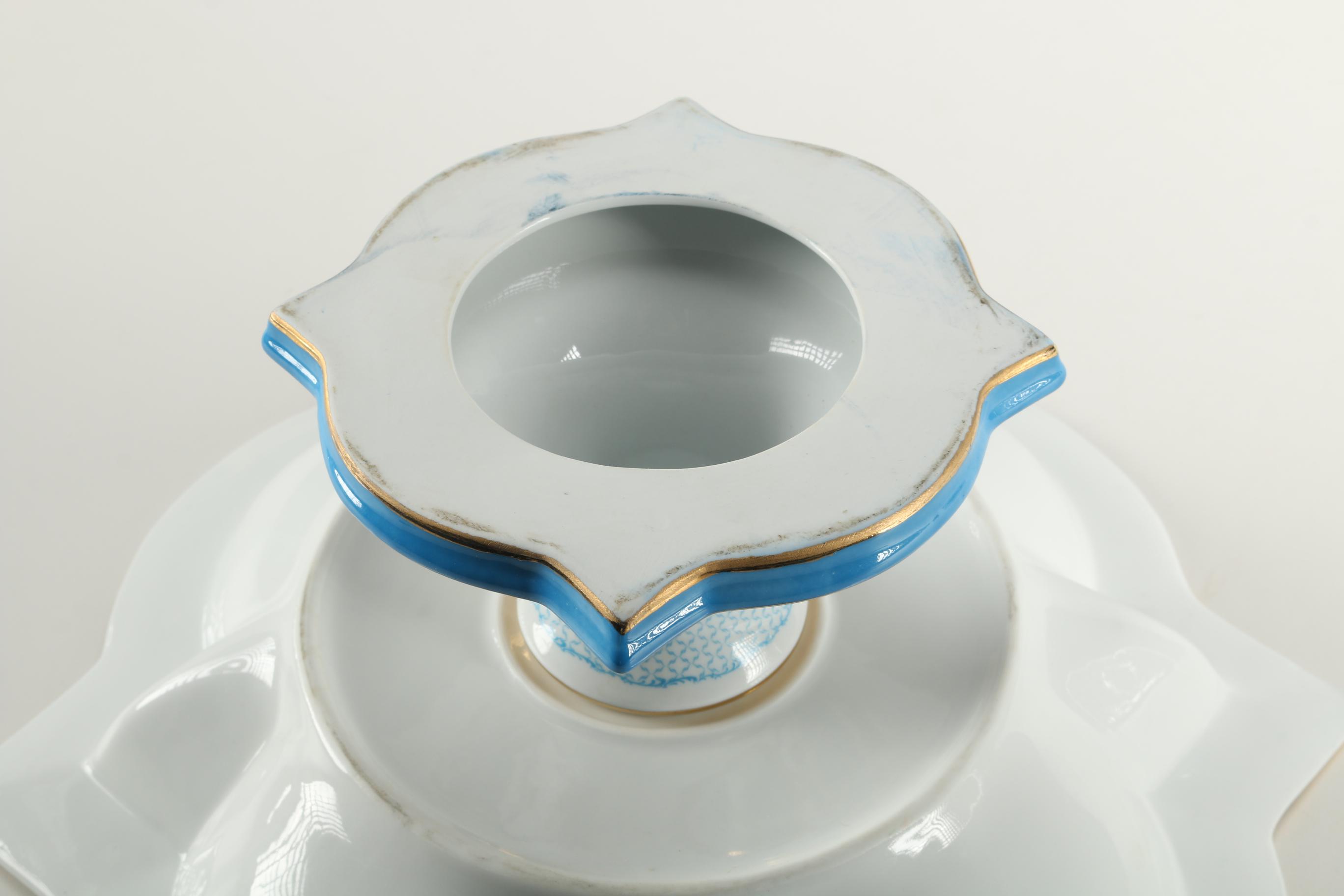 Limoges Porcelain Pedestal Bowl