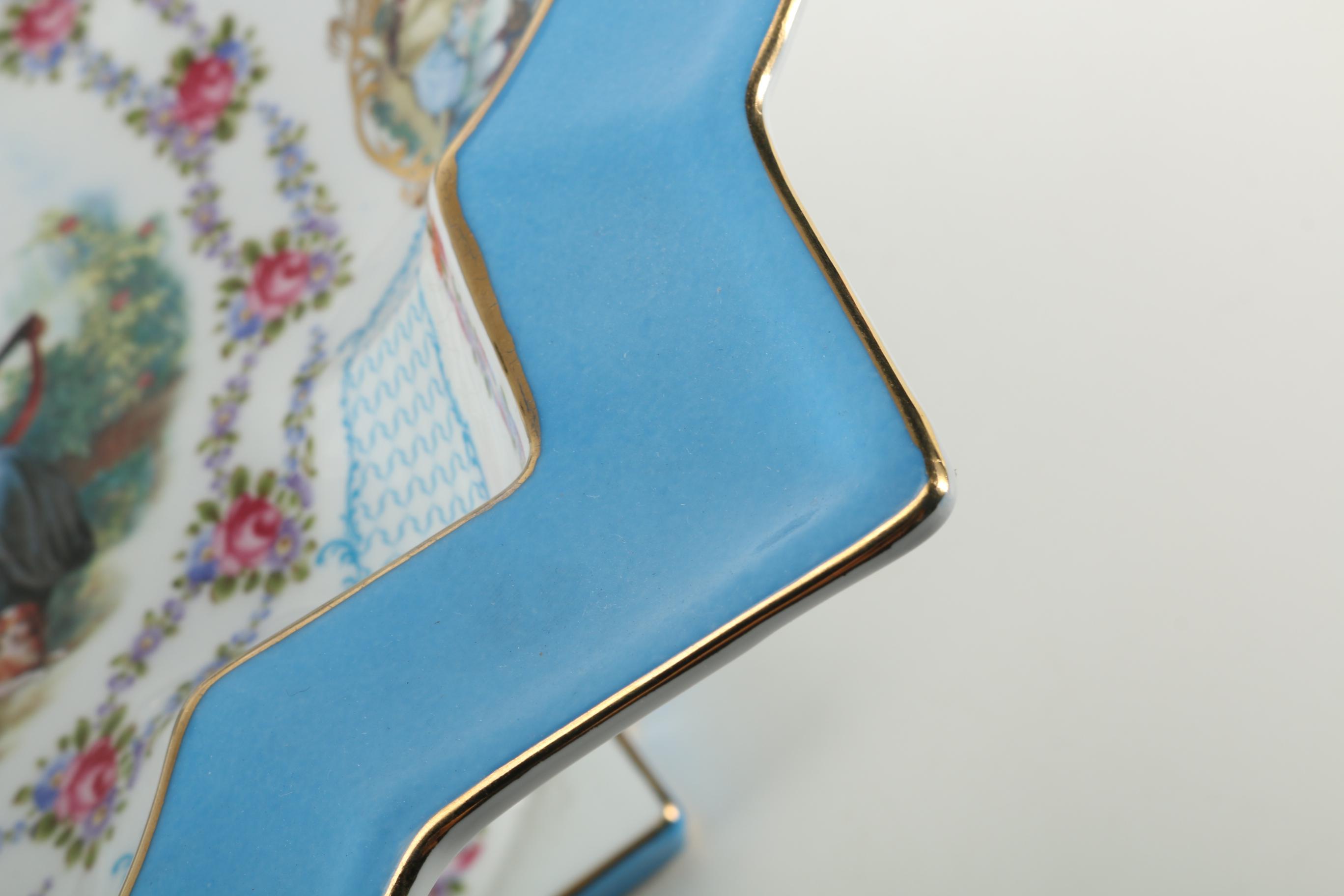 Limoges Porcelain Pedestal Bowl