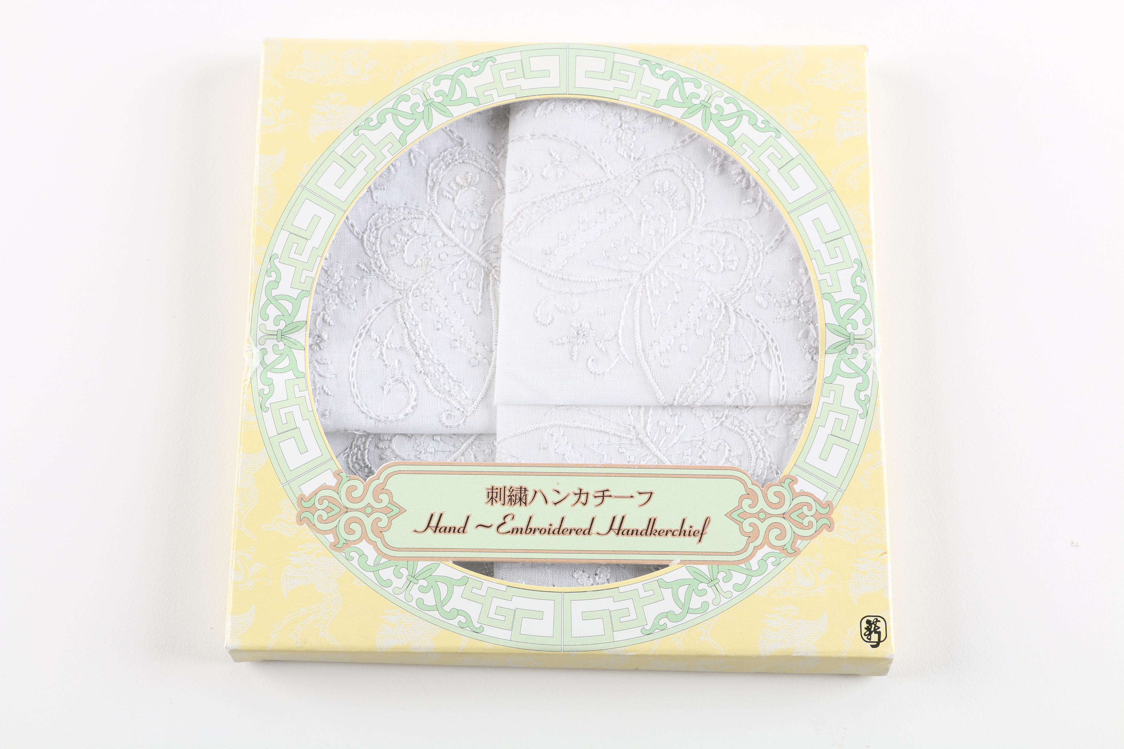 Collection of Embroidered Handkerchiefs