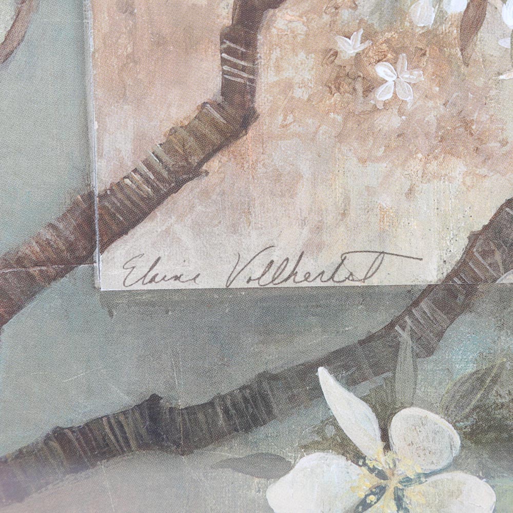 After Elaine Vollherstl Coordinating Bluebird Offset Lithographs