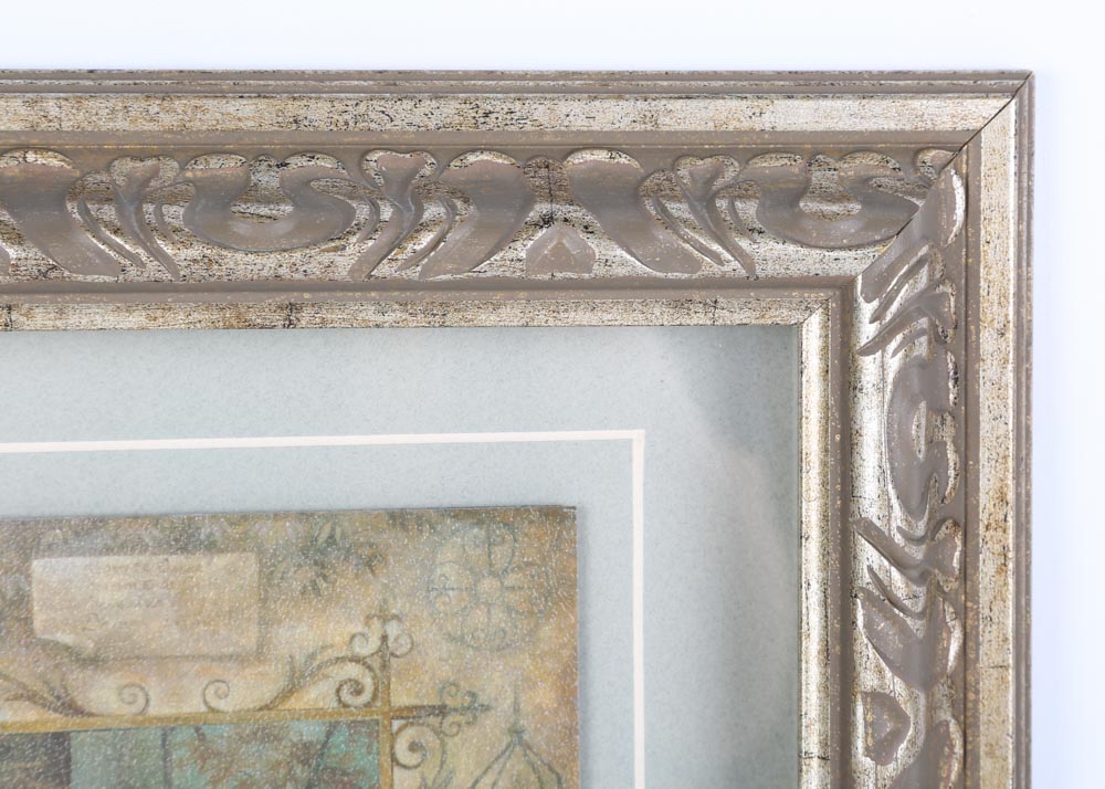 After Elaine Vollherstl Coordinating Bluebird Offset Lithographs