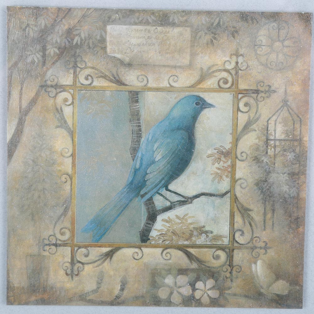 After Elaine Vollherstl Coordinating Bluebird Offset Lithographs
