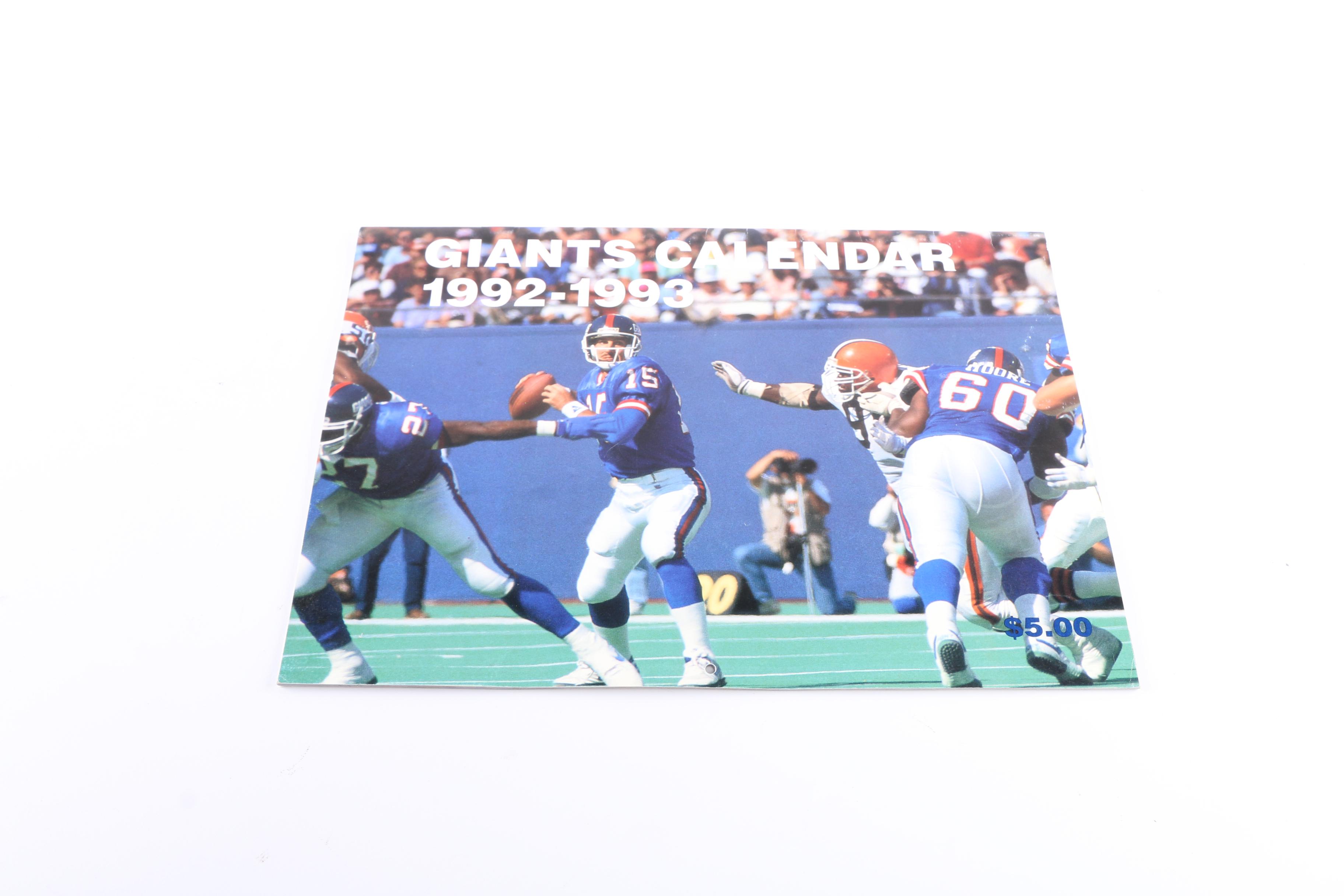 New York Giants Super Bowl and Other Memorabilia