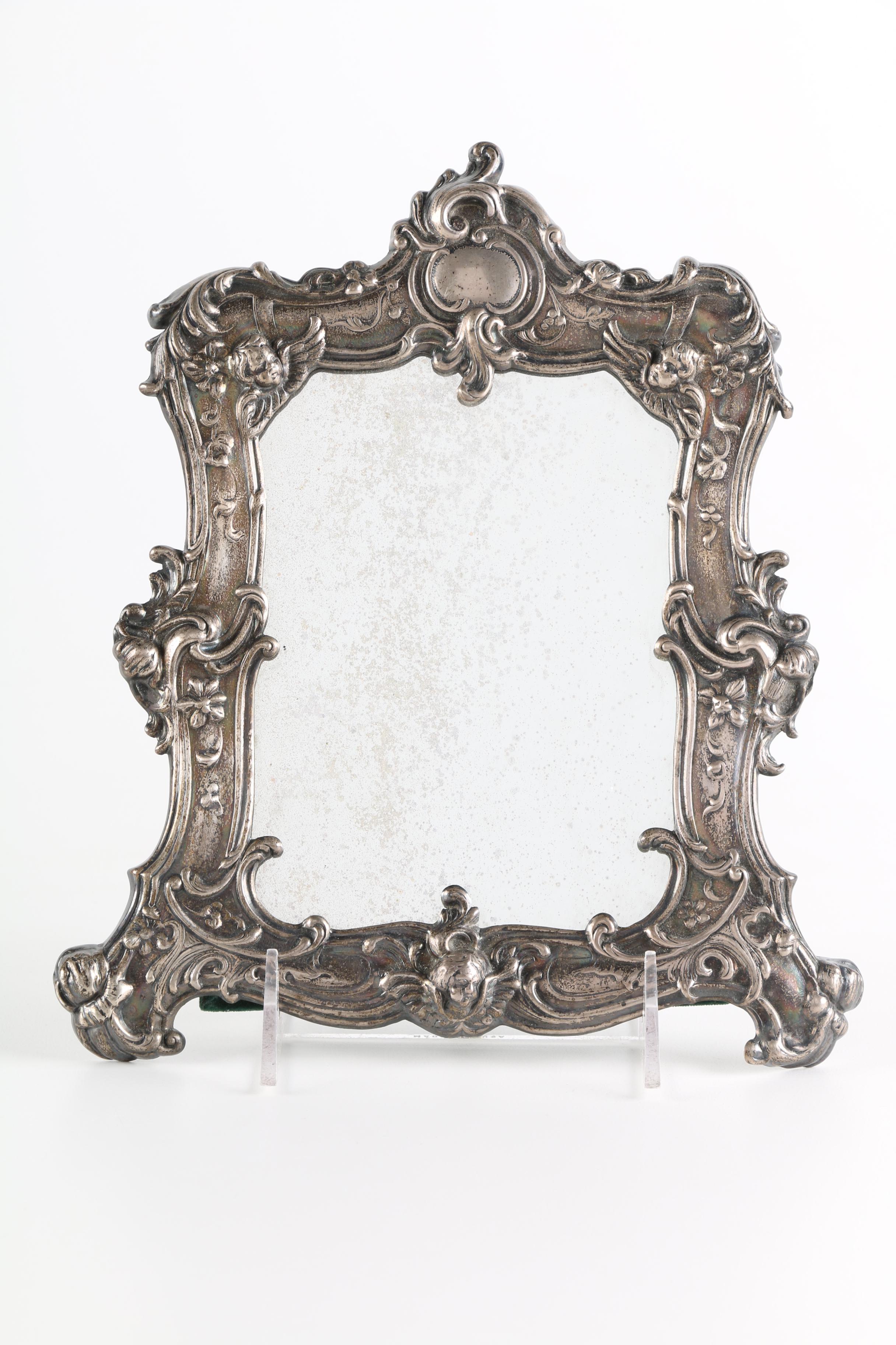 Antique Silver Plated Mirror