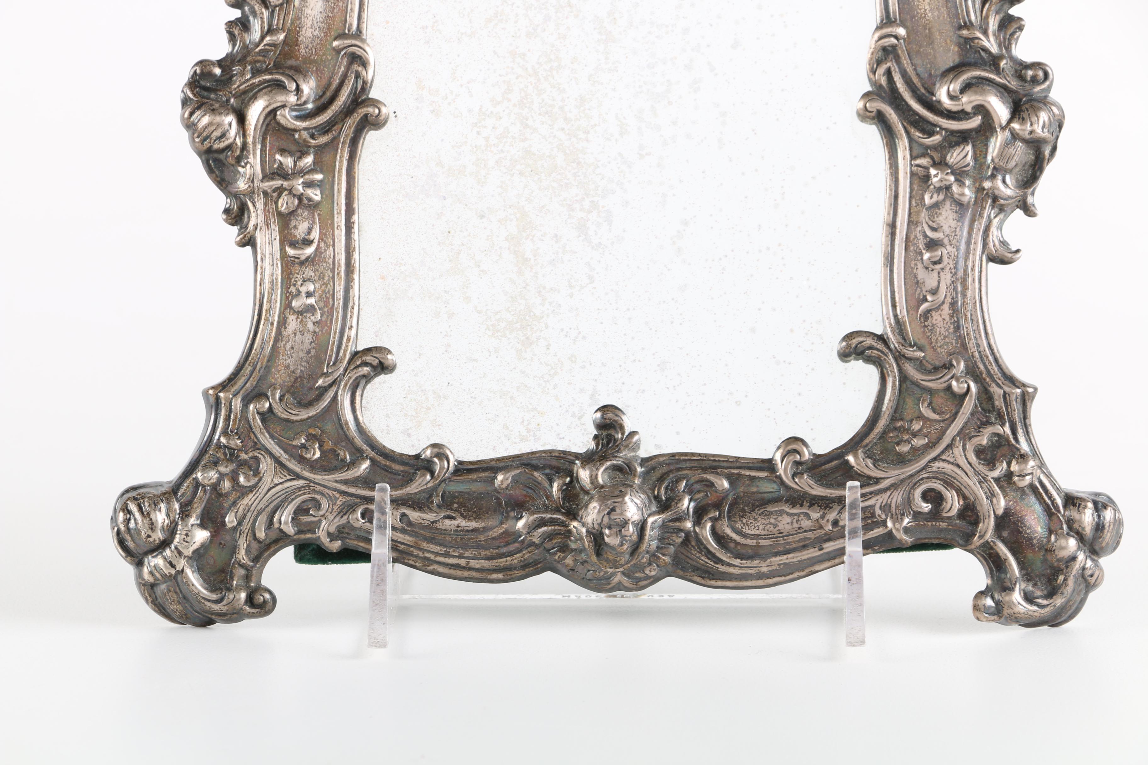 Antique Silver Plated Mirror