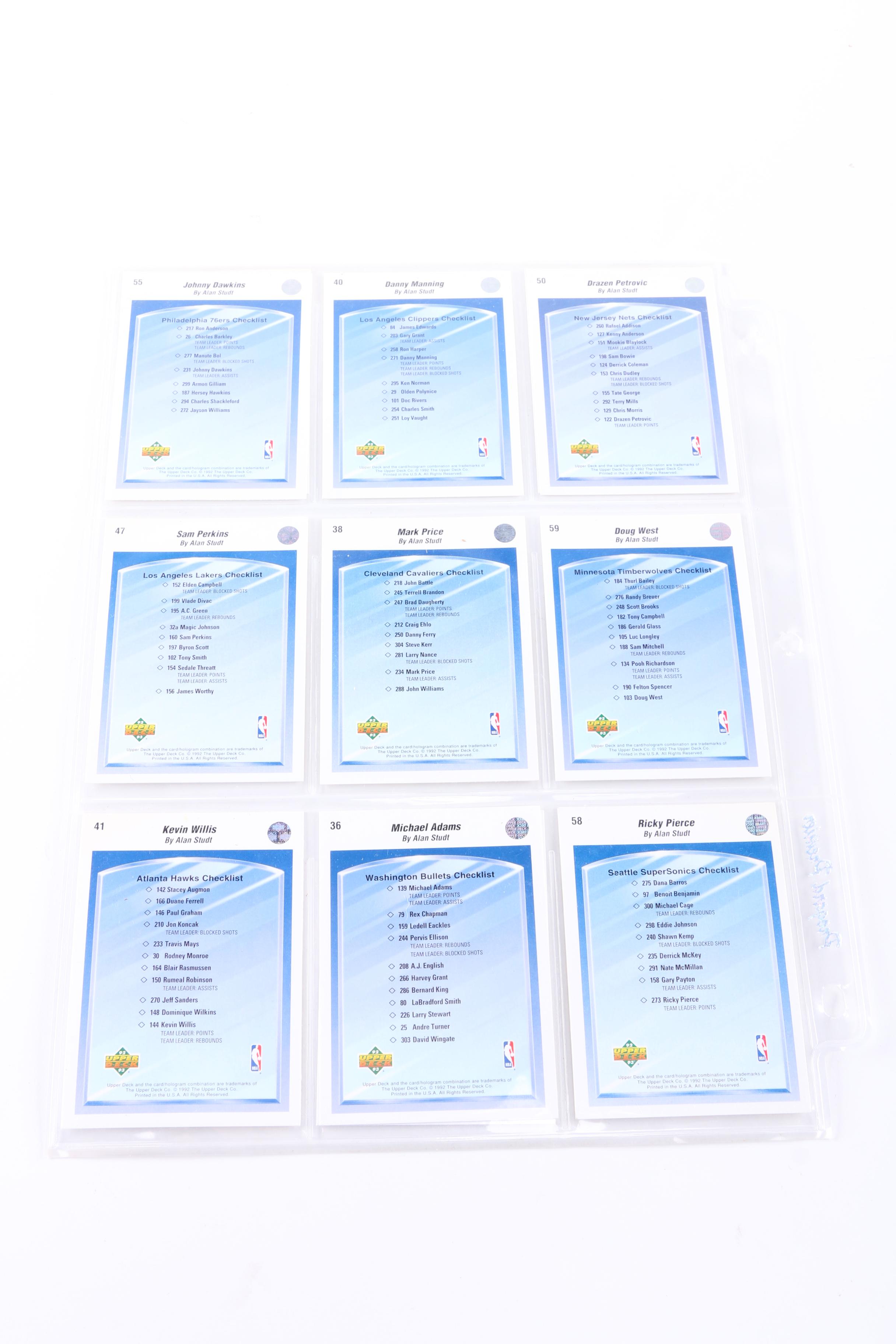 Collection of Upper Deck "The Collector's Choice" Cards