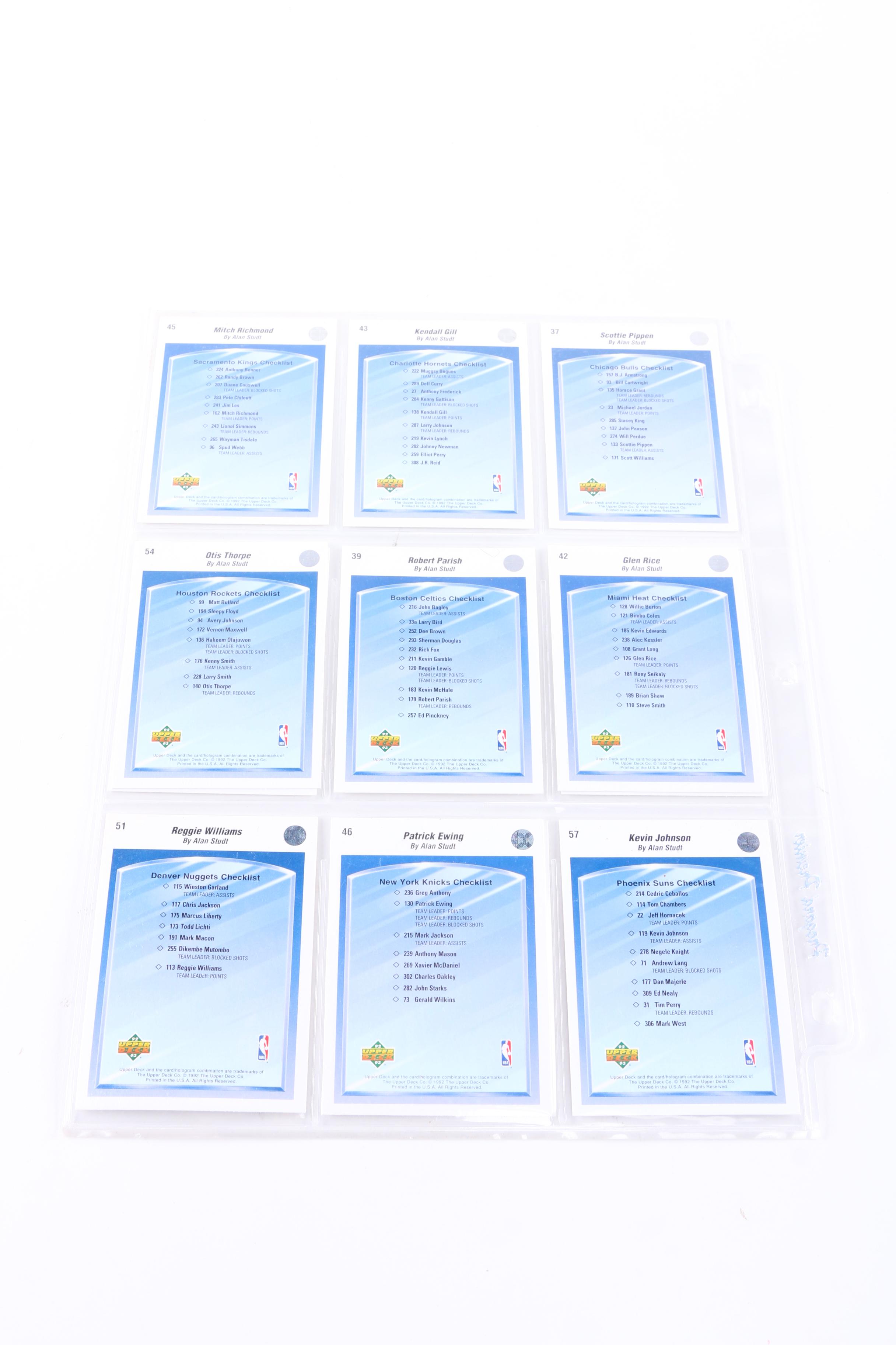 Collection of Upper Deck "The Collector's Choice" Cards