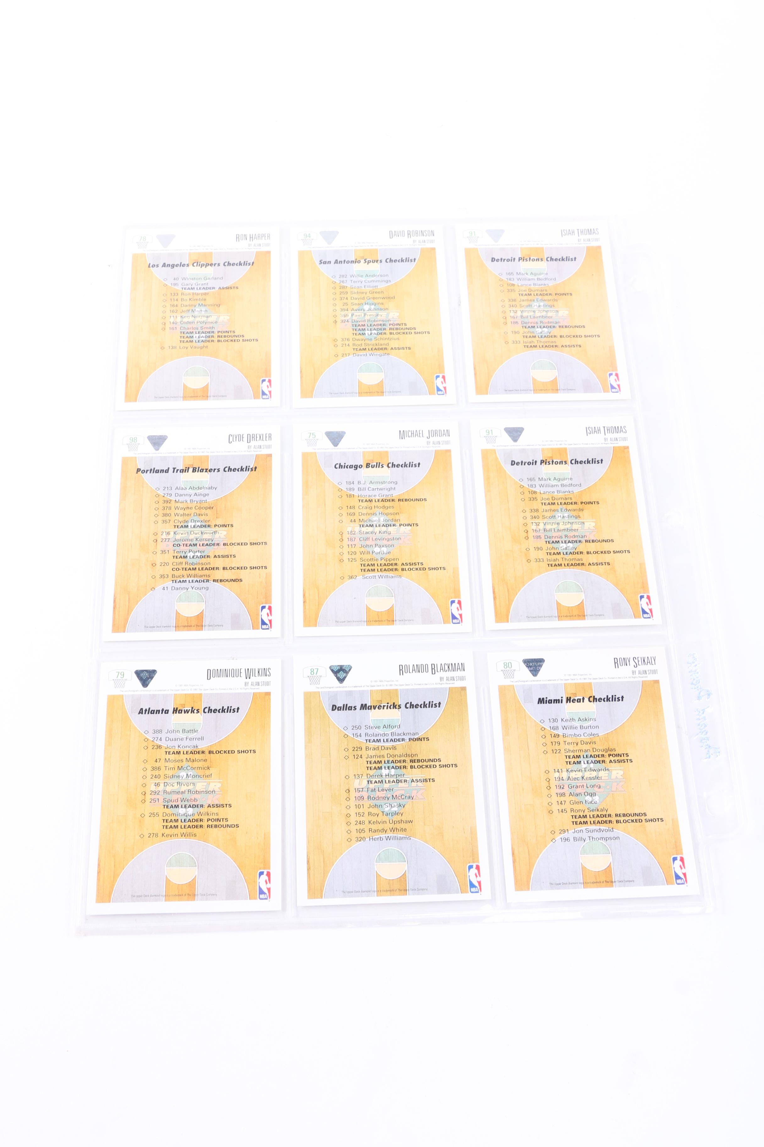 Collection of Upper Deck "The Collector's Choice" Cards