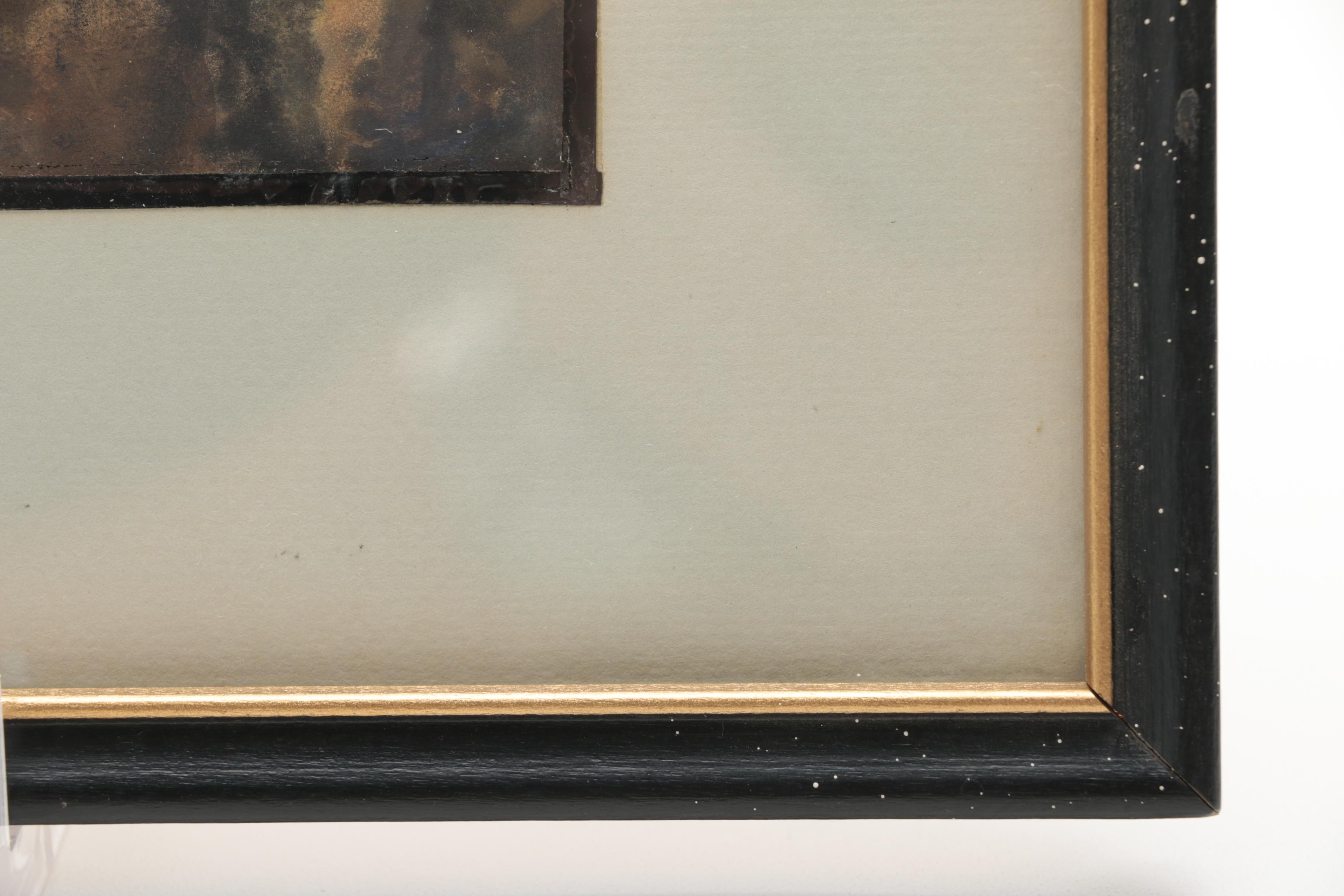 Late 20th-Century Watercolor Painting on Paper of Don Quixote and Sancho Panza