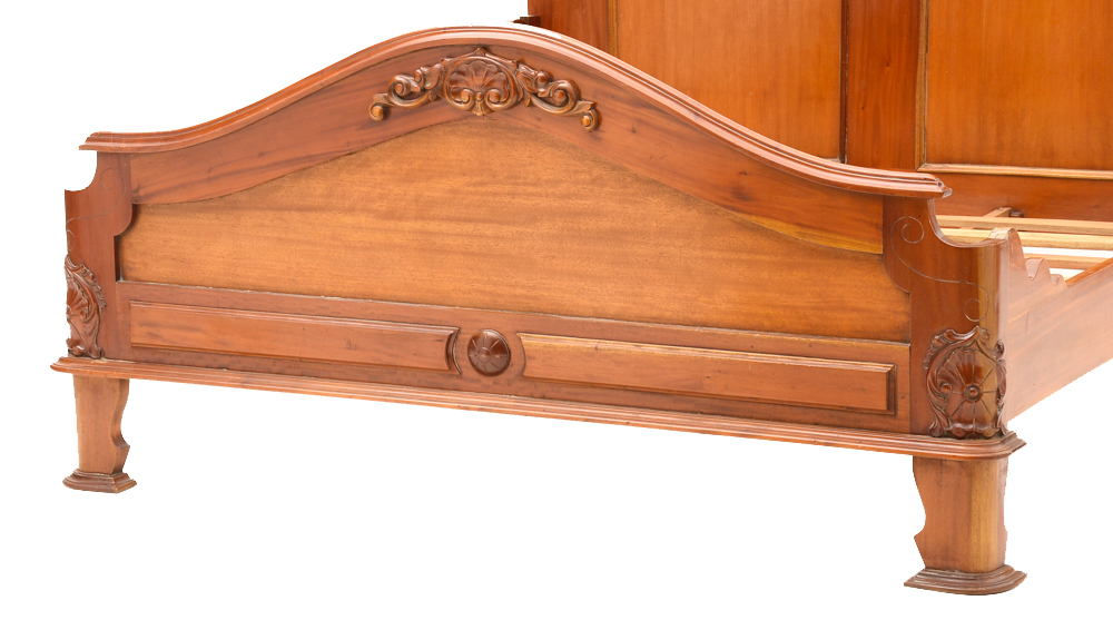 Victorian Style King Size Mahogany Bed Frame