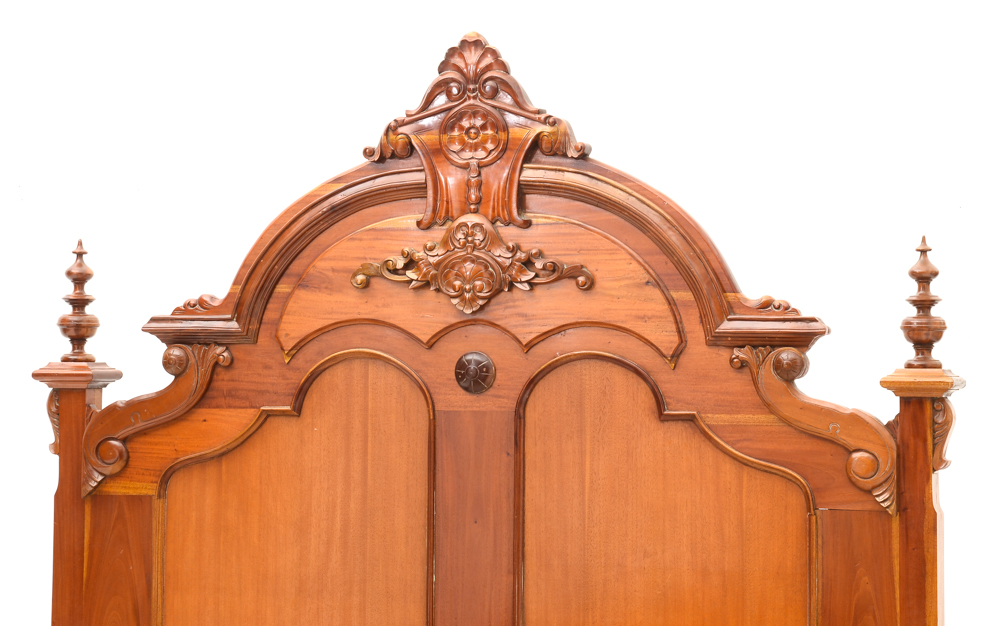 Victorian Style King Size Mahogany Bed Frame