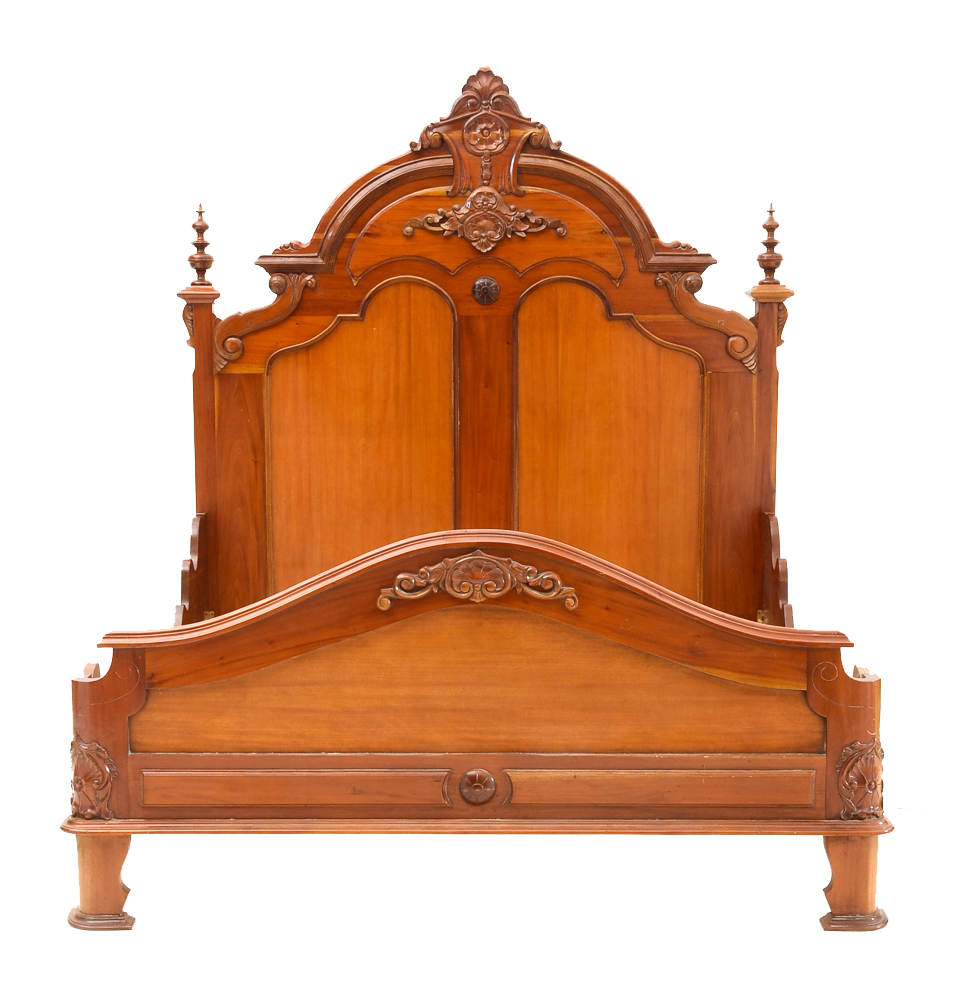 Victorian Style King Size Mahogany Bed Frame