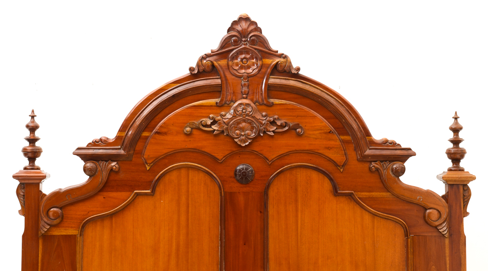 Victorian Style King Size Mahogany Bed Frame